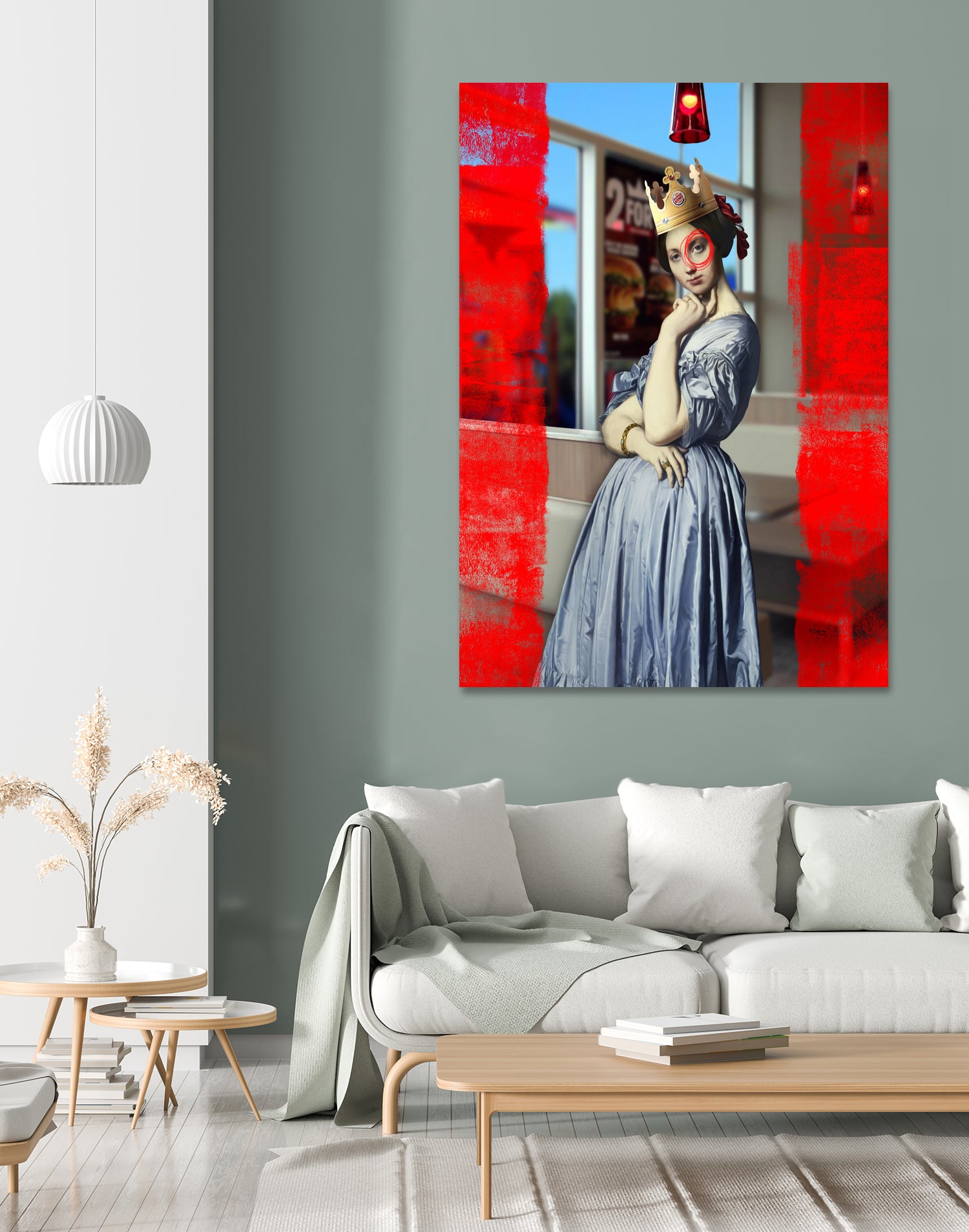 The Queen by José Luis Guerrero on GIANT ART - red photo manipulation