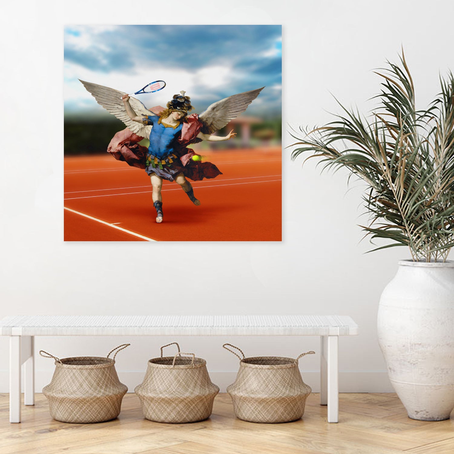 The Tennis Player by José Luis Guerrero on GIANT ART - blue photo manipulation