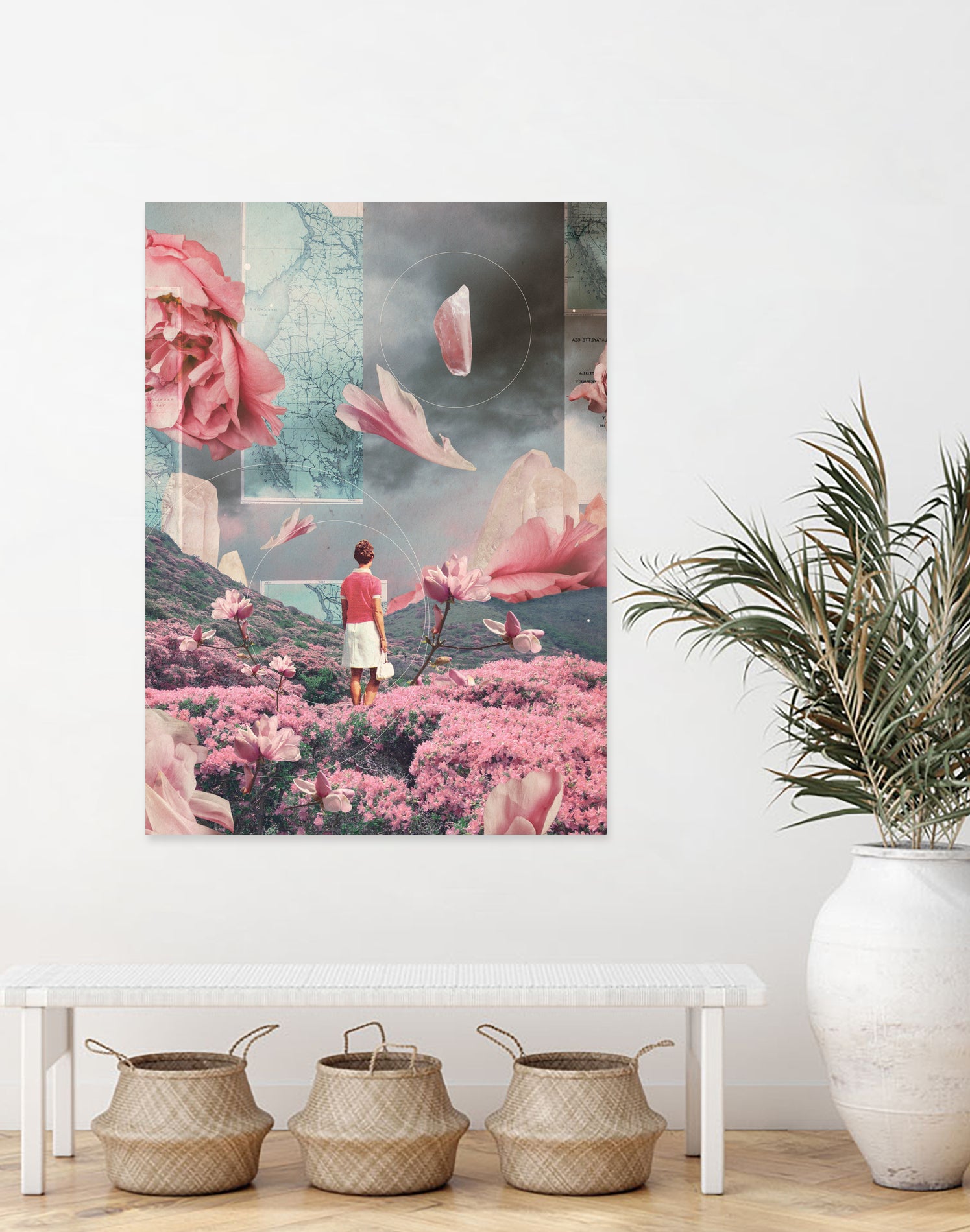 Trying to accept the Distance by Frank Moth on GIANT ART - pink digital painting