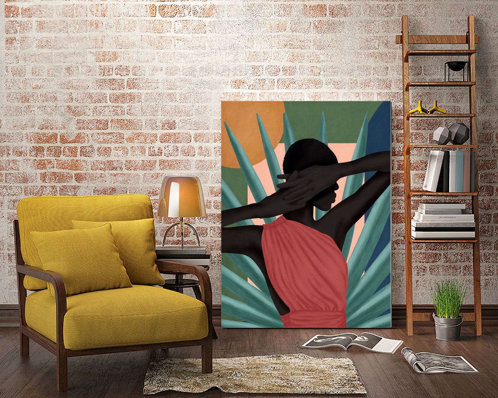 Pretty Misterious Woman by Mrs. Green on GIANT ART - green digital painting