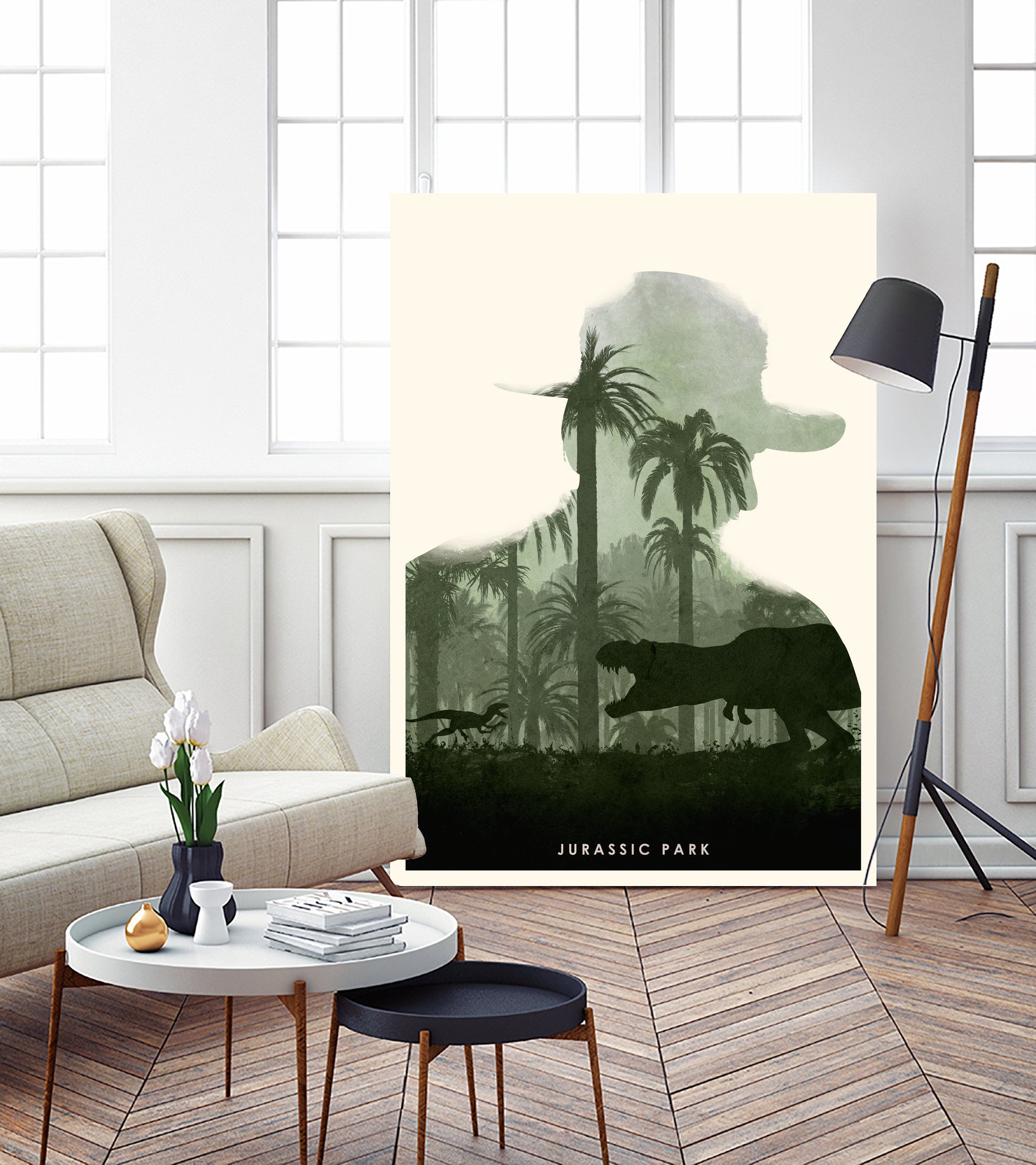 Jurassic Park by Ryan Ripley on GIANT ART - green digital drawing