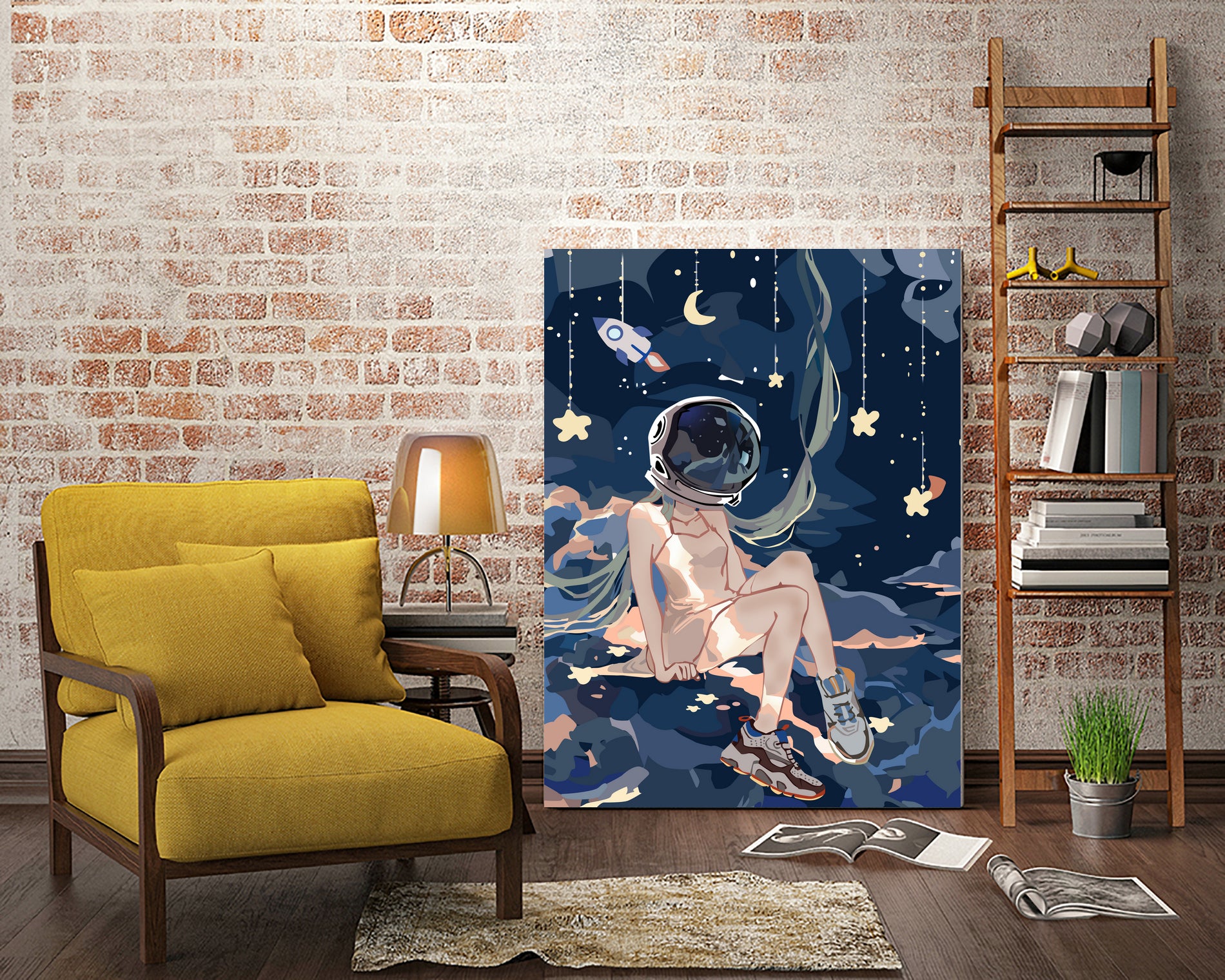 Astronaut Miku by rudy hermawan on GIANT ART - blue character design
