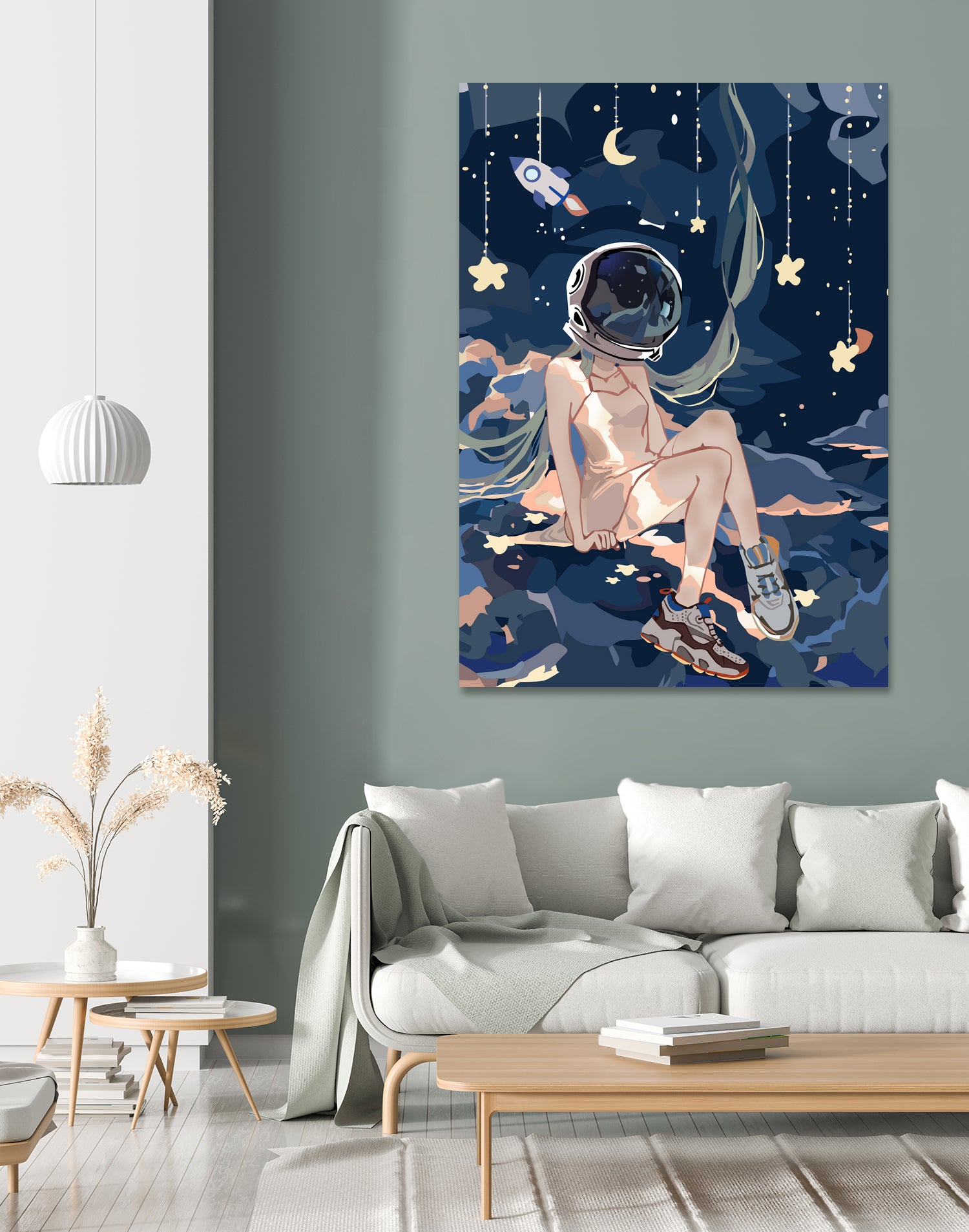 Astronaut Miku by rudy hermawan on GIANT ART - blue character design