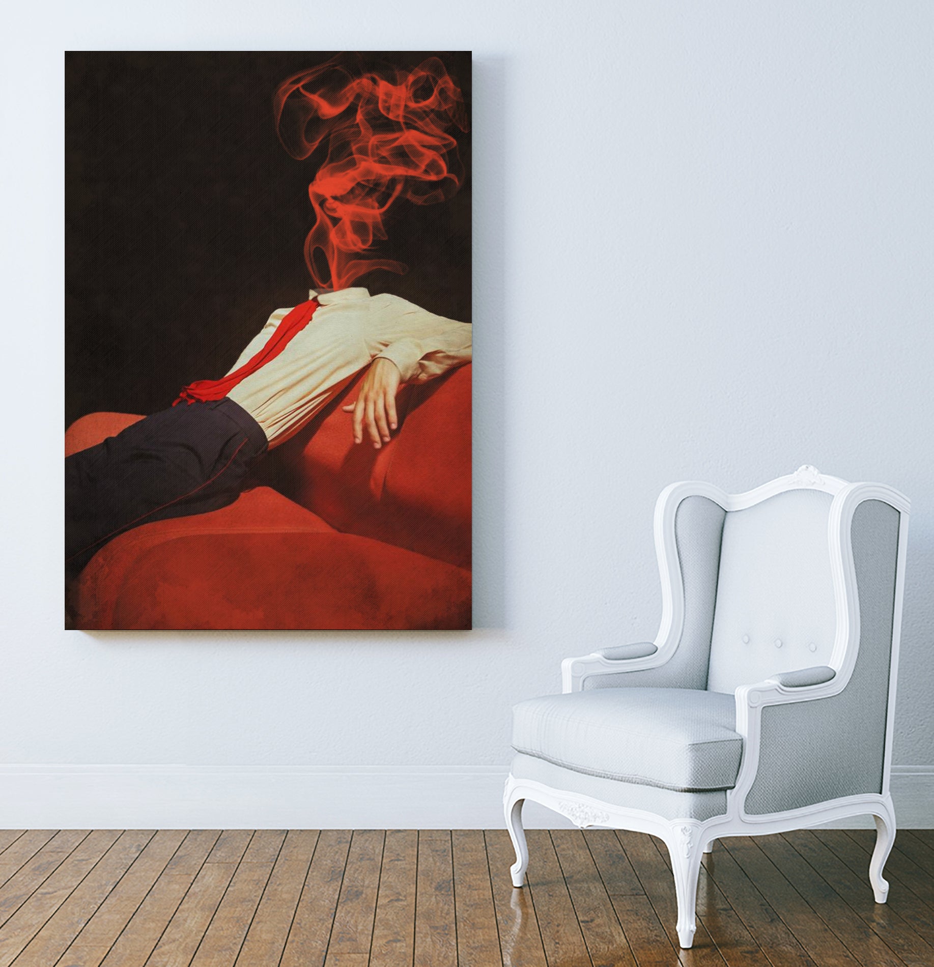 Merry Surreal Christmas ... by Menelaos Trompoukis on GIANT ART - red digital painting