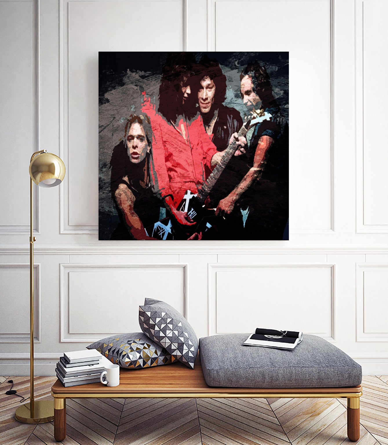 Van halen the band legend by Shohib project on GIANT ART - white digital painting