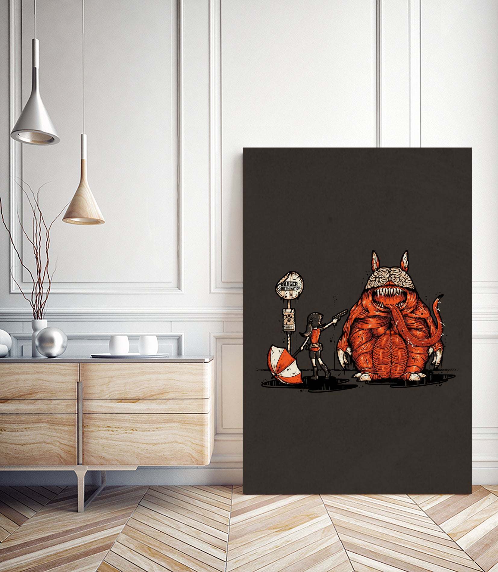 My Evil Neighbor by Daniele Quartu on GIANT ART - red digital drawing