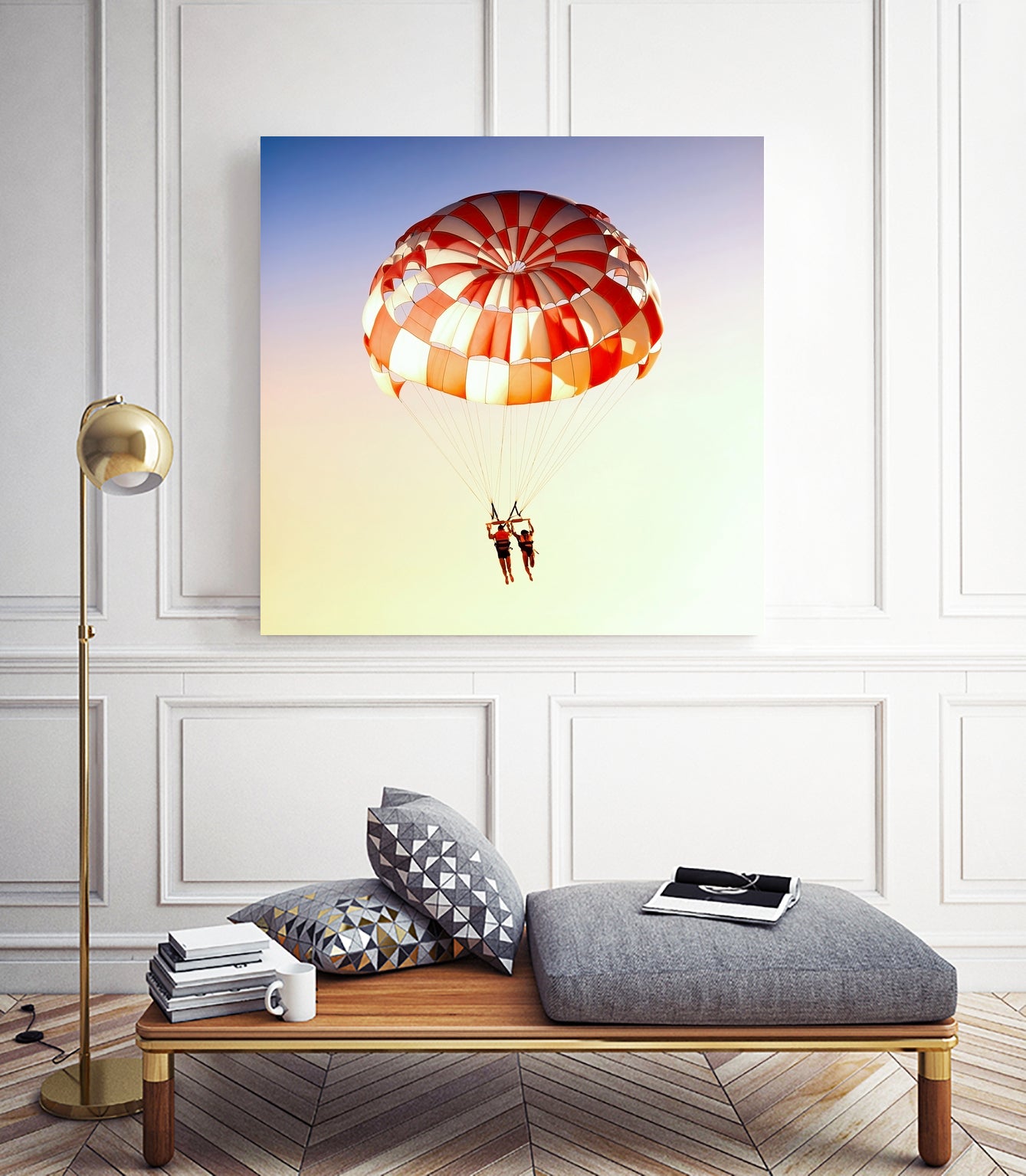 Happiness In The Sky by Dmitry Belousov on GIANT ART - orange photo illustration