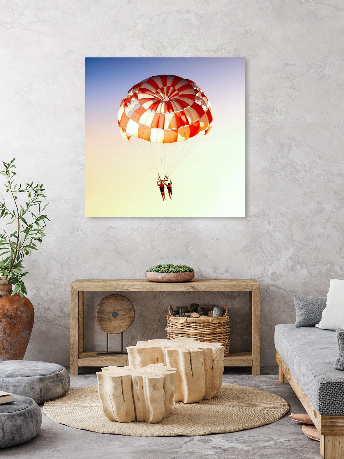 Happiness In The Sky by Dmitry Belousov on GIANT ART - orange photo illustration