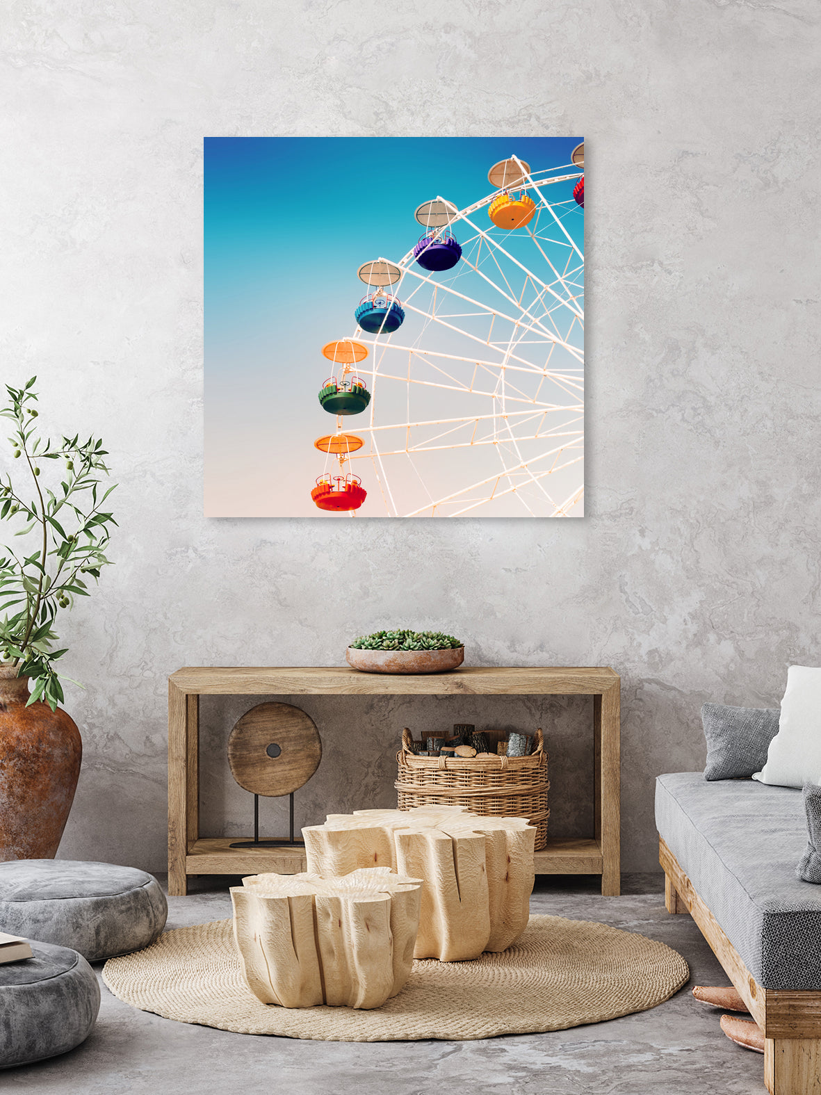 Color vibe by Dmitry Belousov on GIANT ART - blue photo illustration