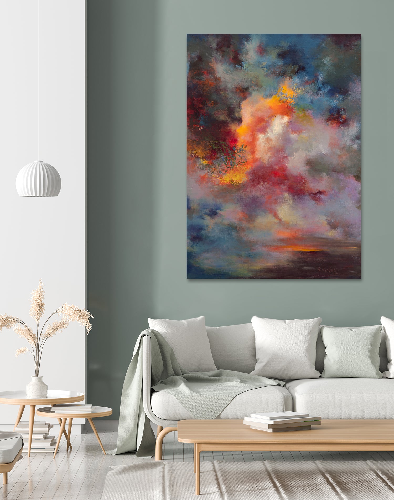Sunset (#7004) by Rikka Ayasaki on GIANT ART - orange digital painting
