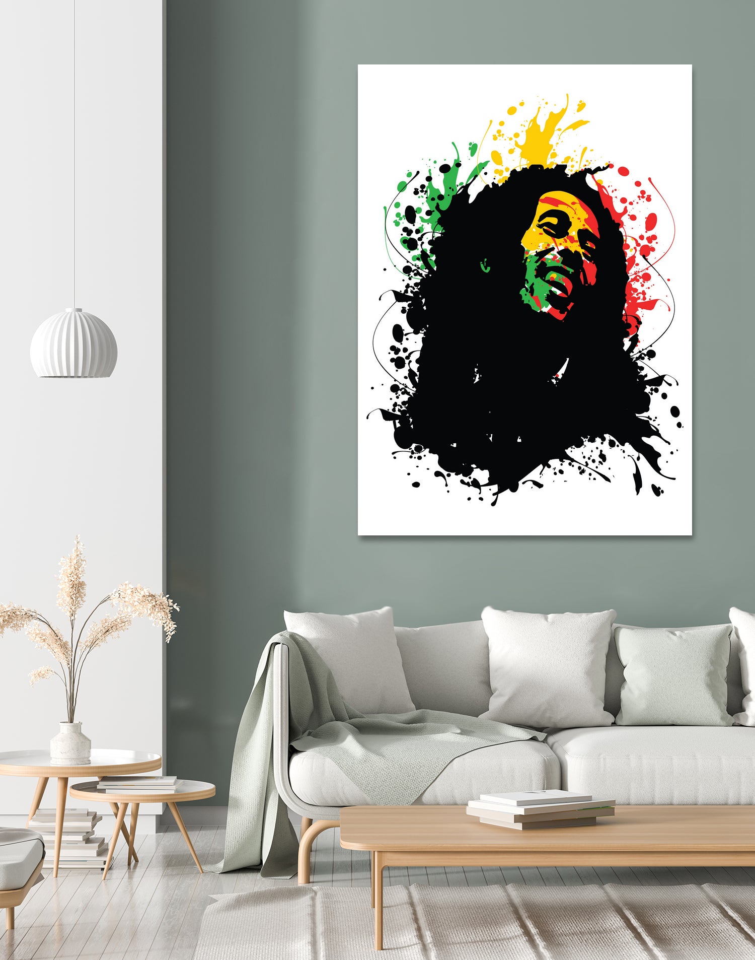 Bob Marley splatter art by sarta . on GIANT ART - white vector illustration