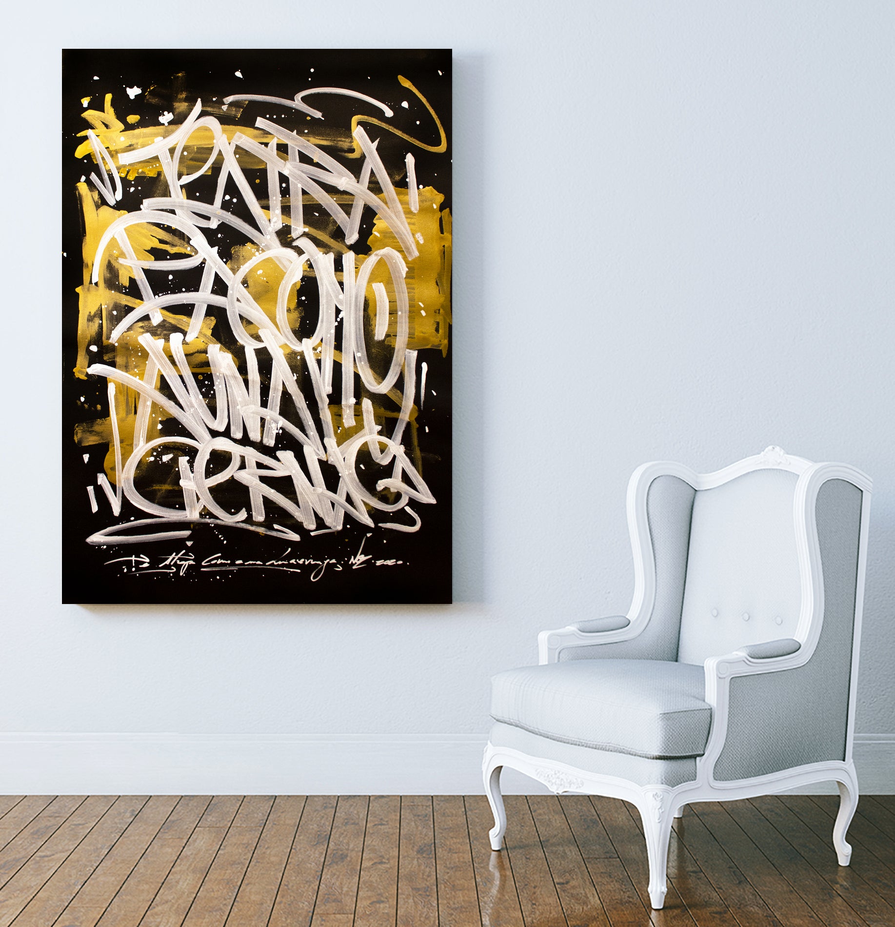 Te Atrapa by Nozvvu vvu on GIANT ART - black typography