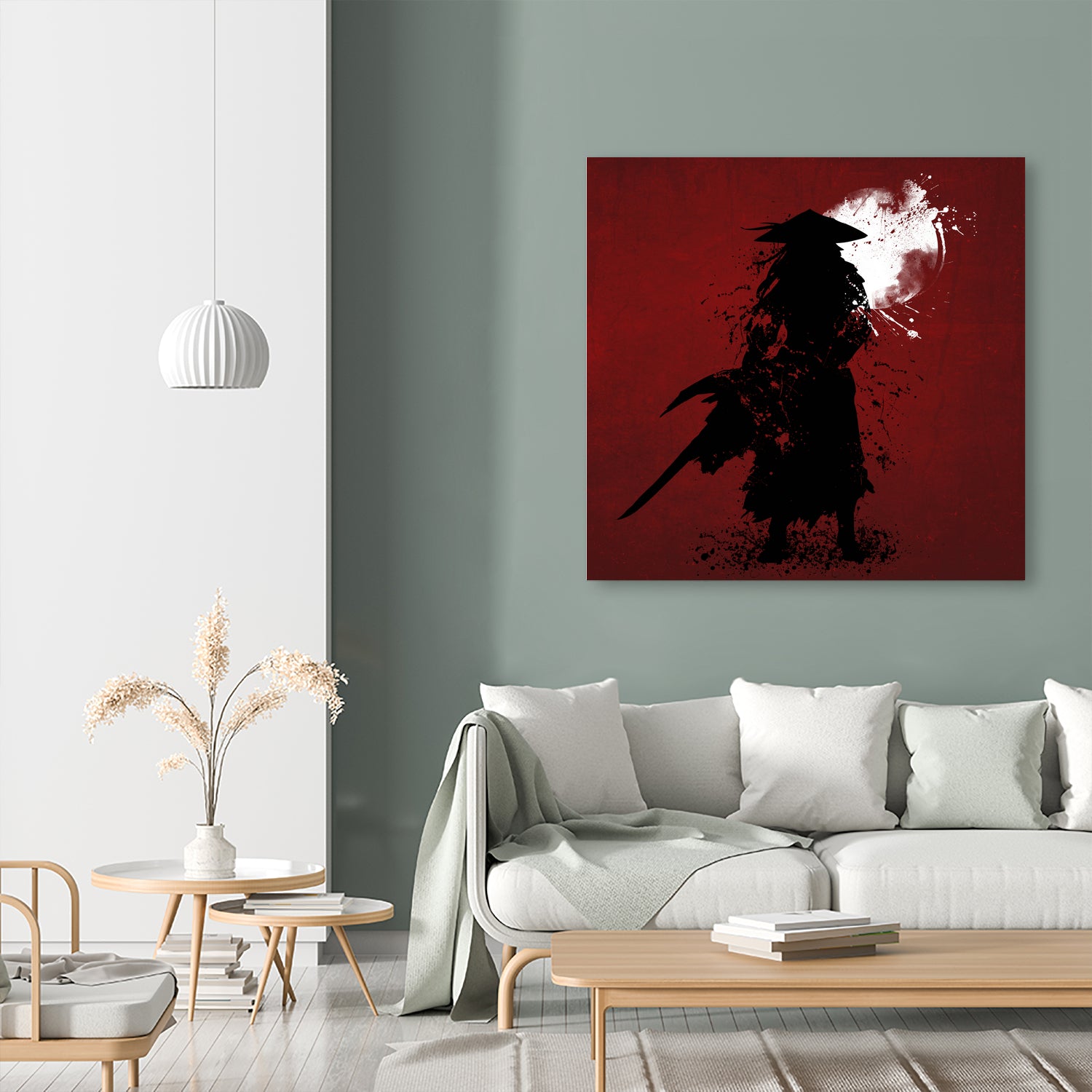 Samurai by Ilya Danilov on GIANT ART - red digital painting
