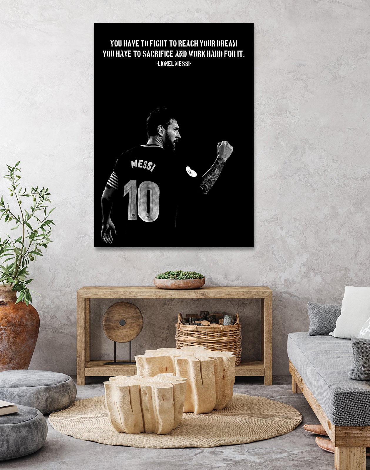 Messi Motivation by Ayyen Khusna on GIANT ART - black mixed media