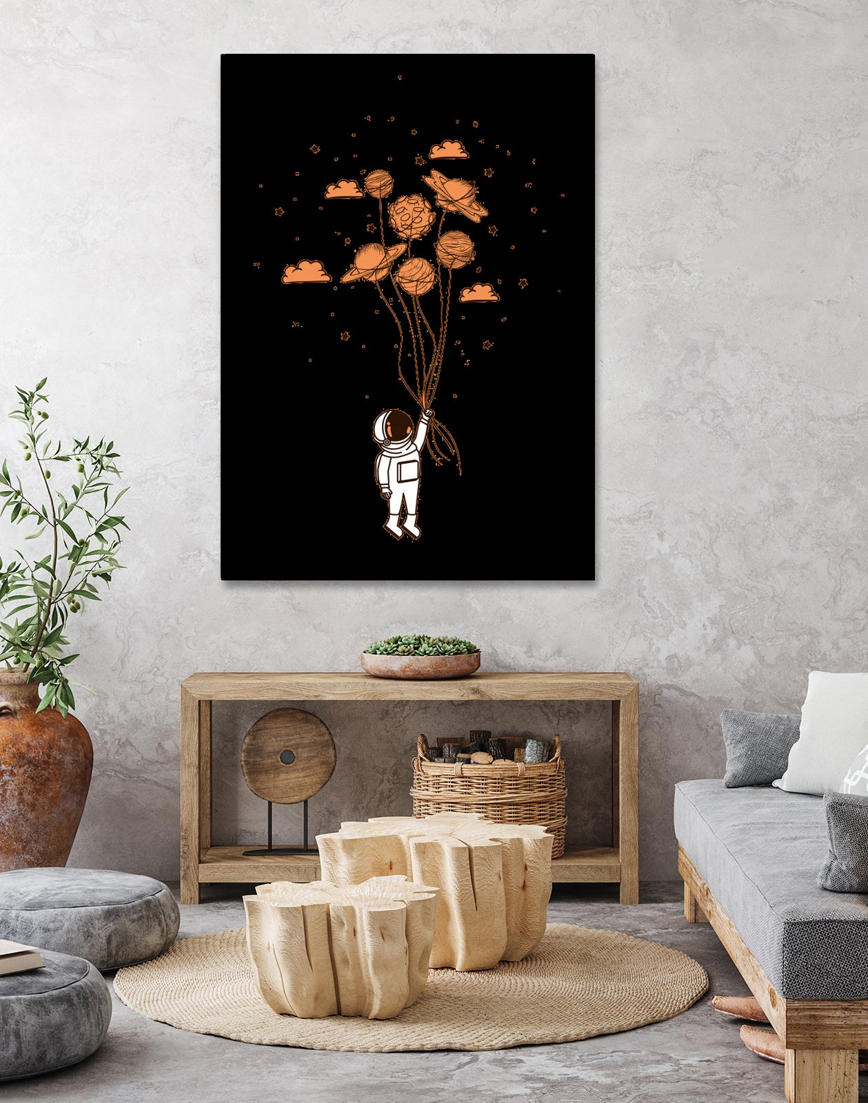 astronaut by diana stephanie on GIANT ART - orange character design