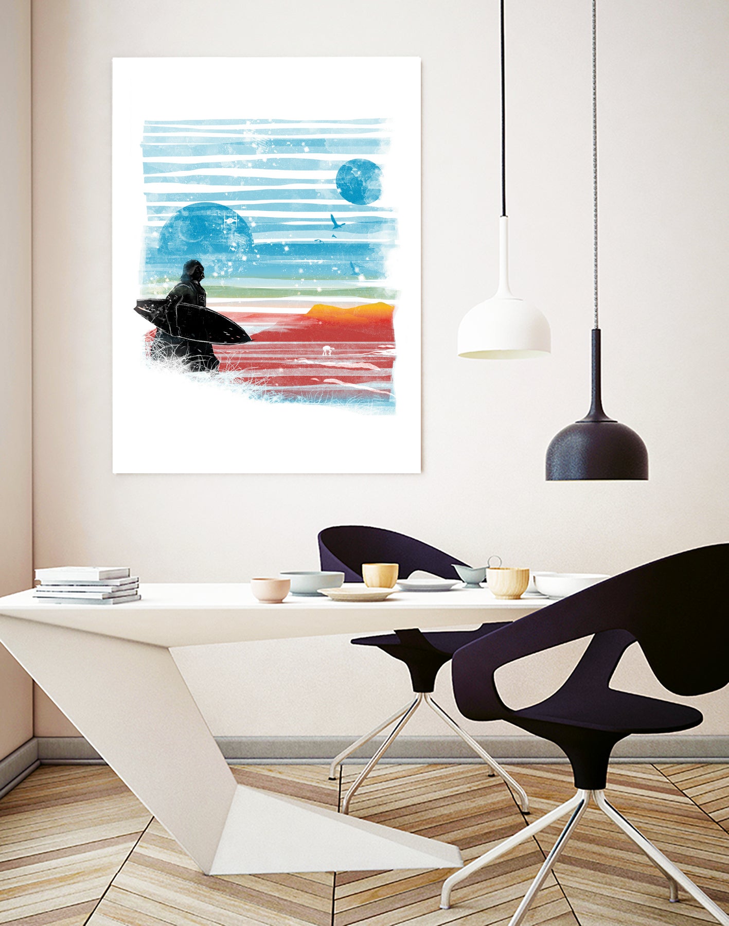 dark side of the beach by frederic levy-hadida on GIANT ART - blue digital drawing