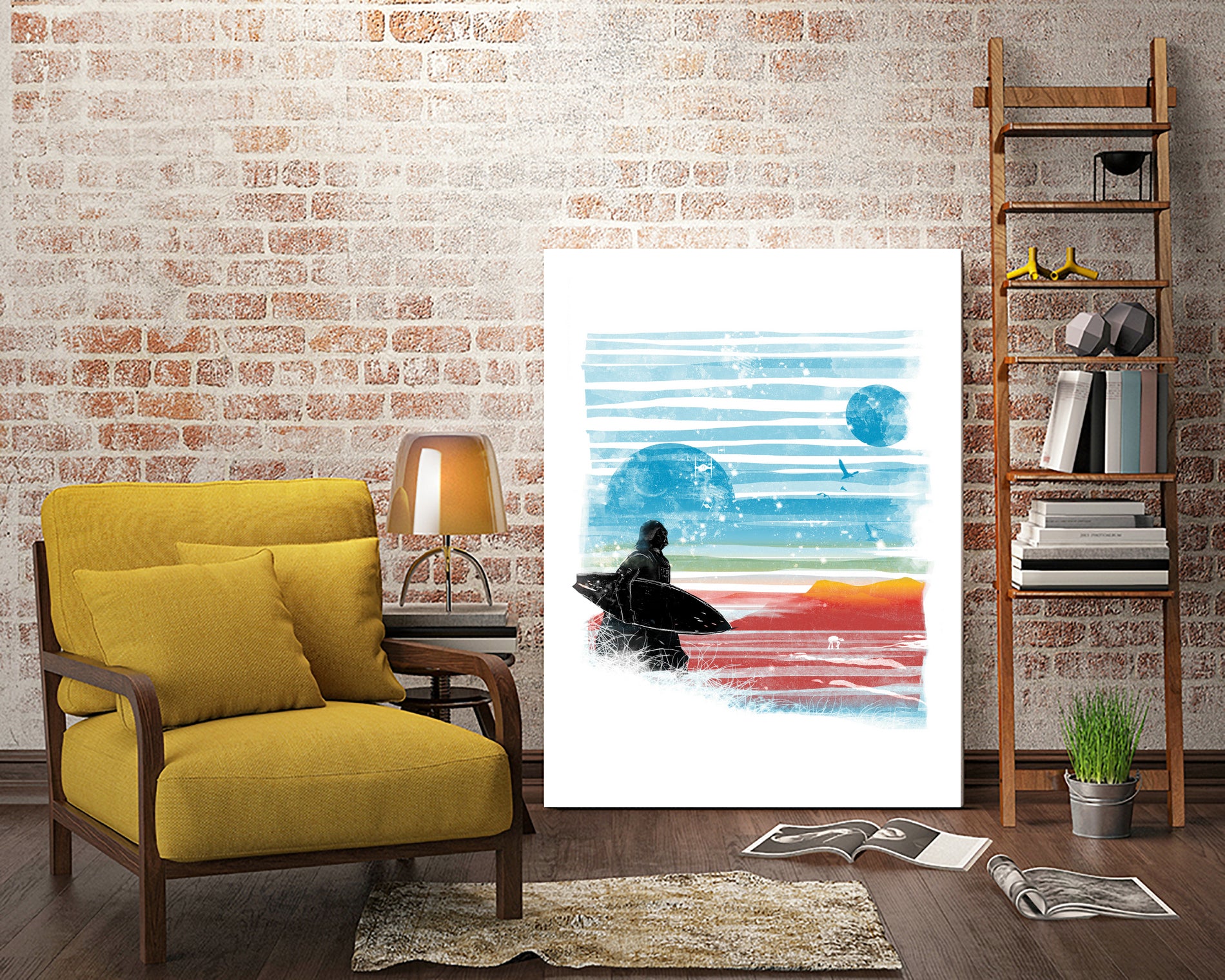 dark side of the beach by frederic levy-hadida on GIANT ART - blue digital drawing