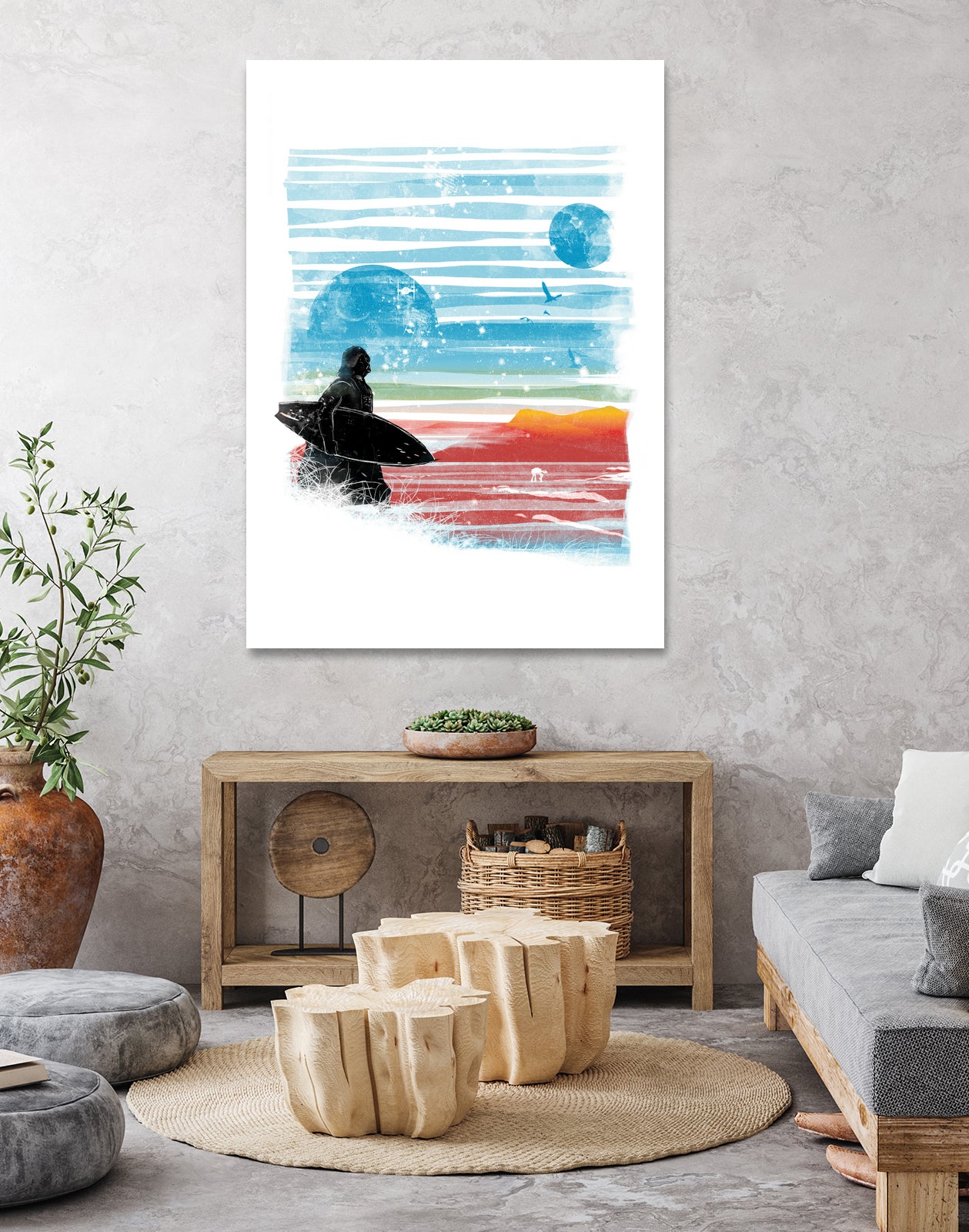 dark side of the beach by frederic levy-hadida on GIANT ART - blue digital drawing