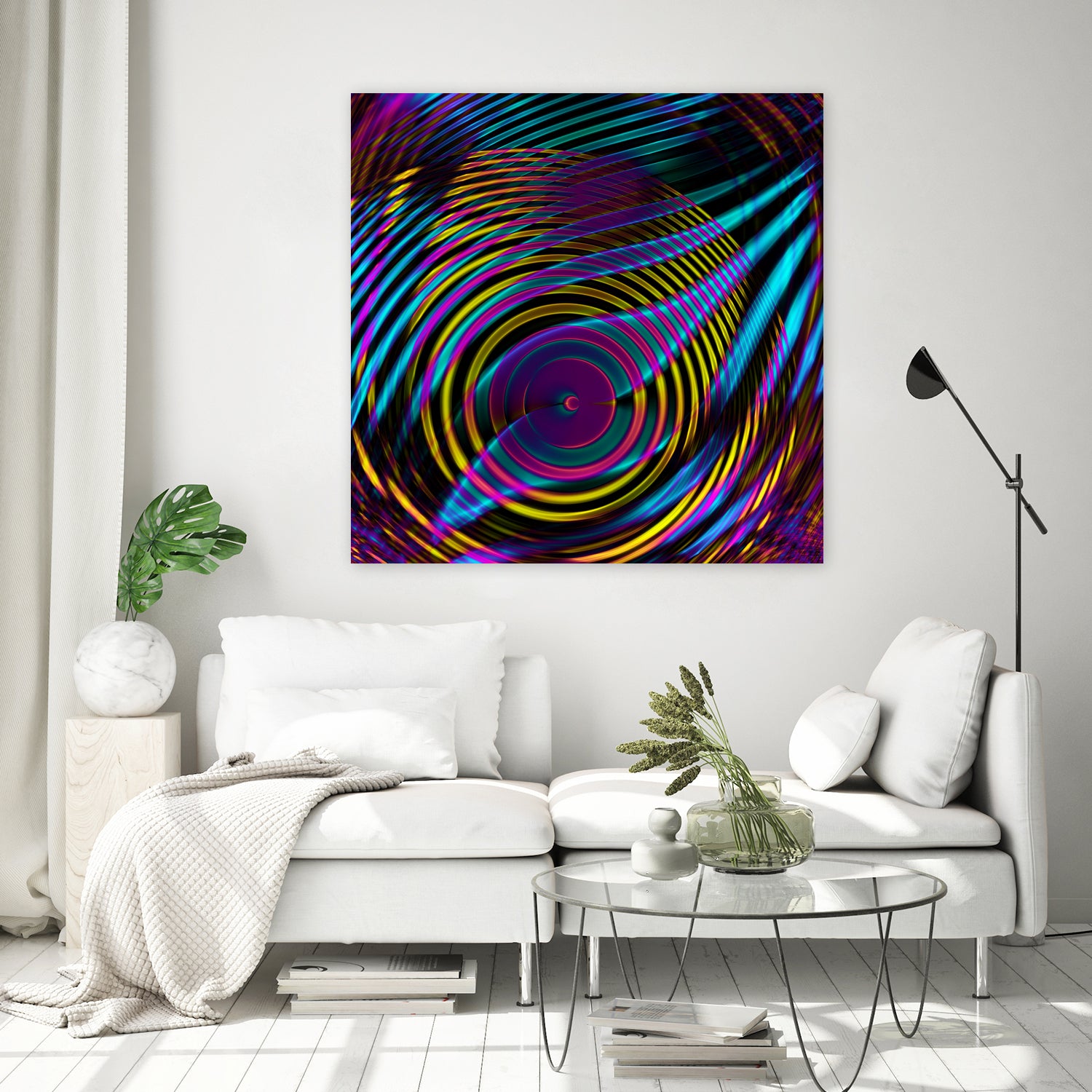 Epicentrum by Iustina Istrati on GIANT ART - fuchsia digital painting