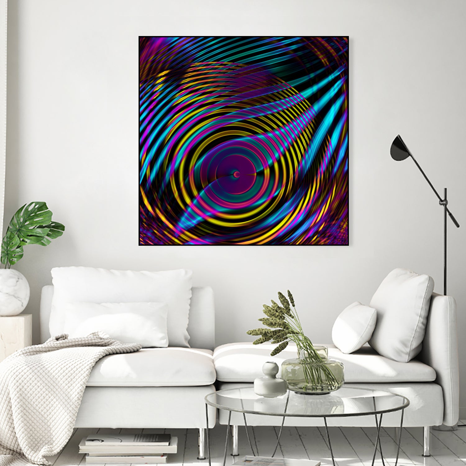 Epicentrum by Iustina Istrati on GIANT ART - fuchsia digital painting