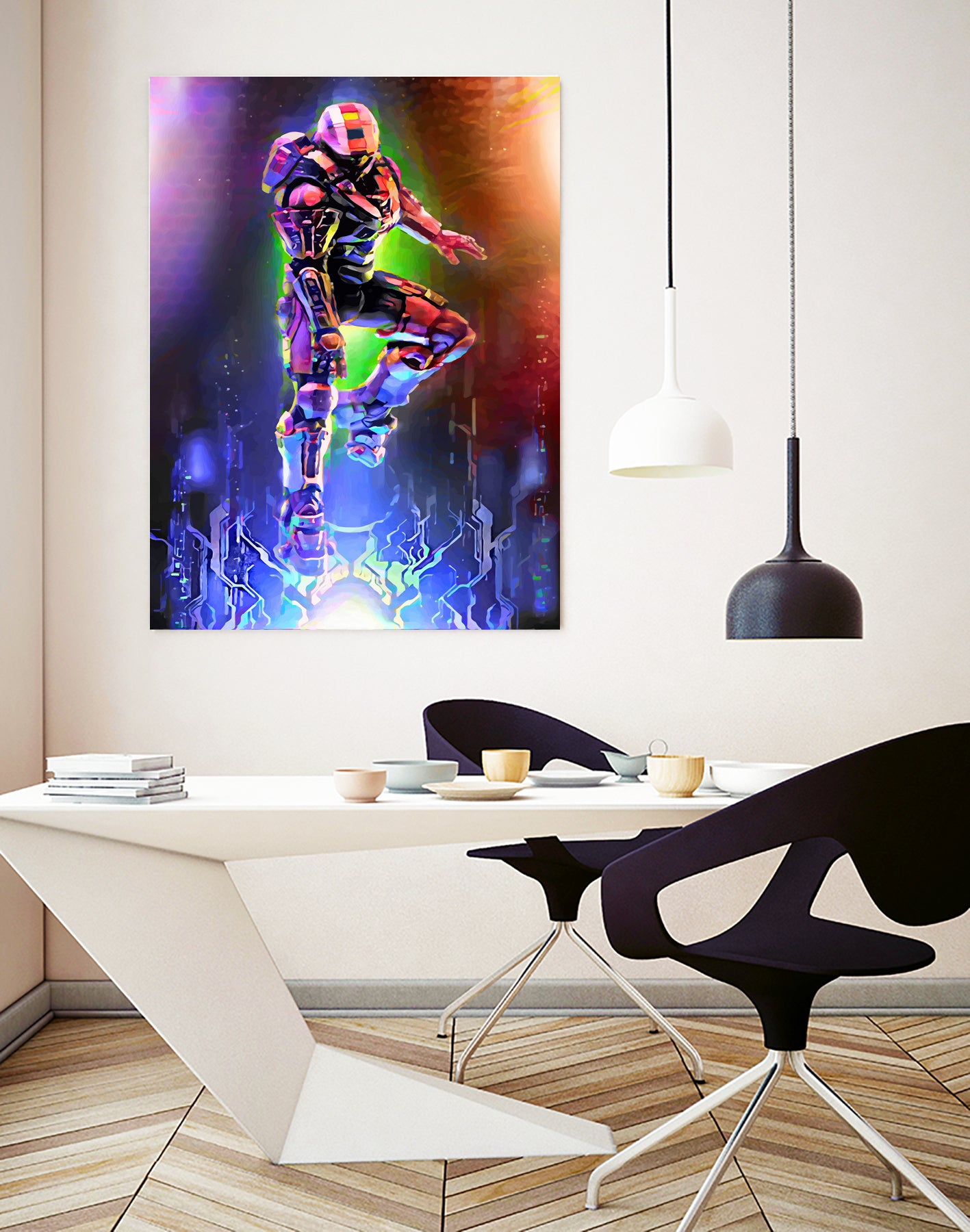 Spartan's Lights by Christian Velazquez on GIANT ART - fuchsia game design