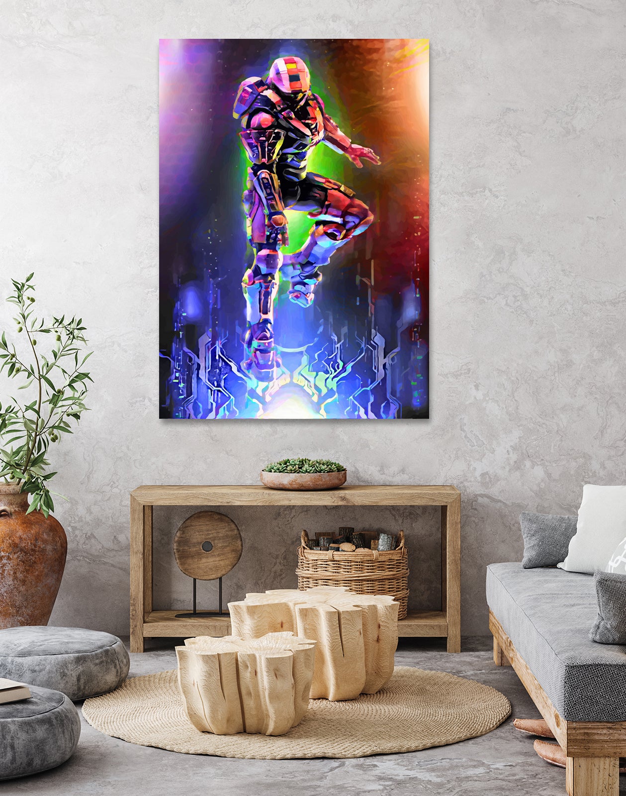 Spartan's Lights by Christian Velazquez on GIANT ART - fuchsia game design