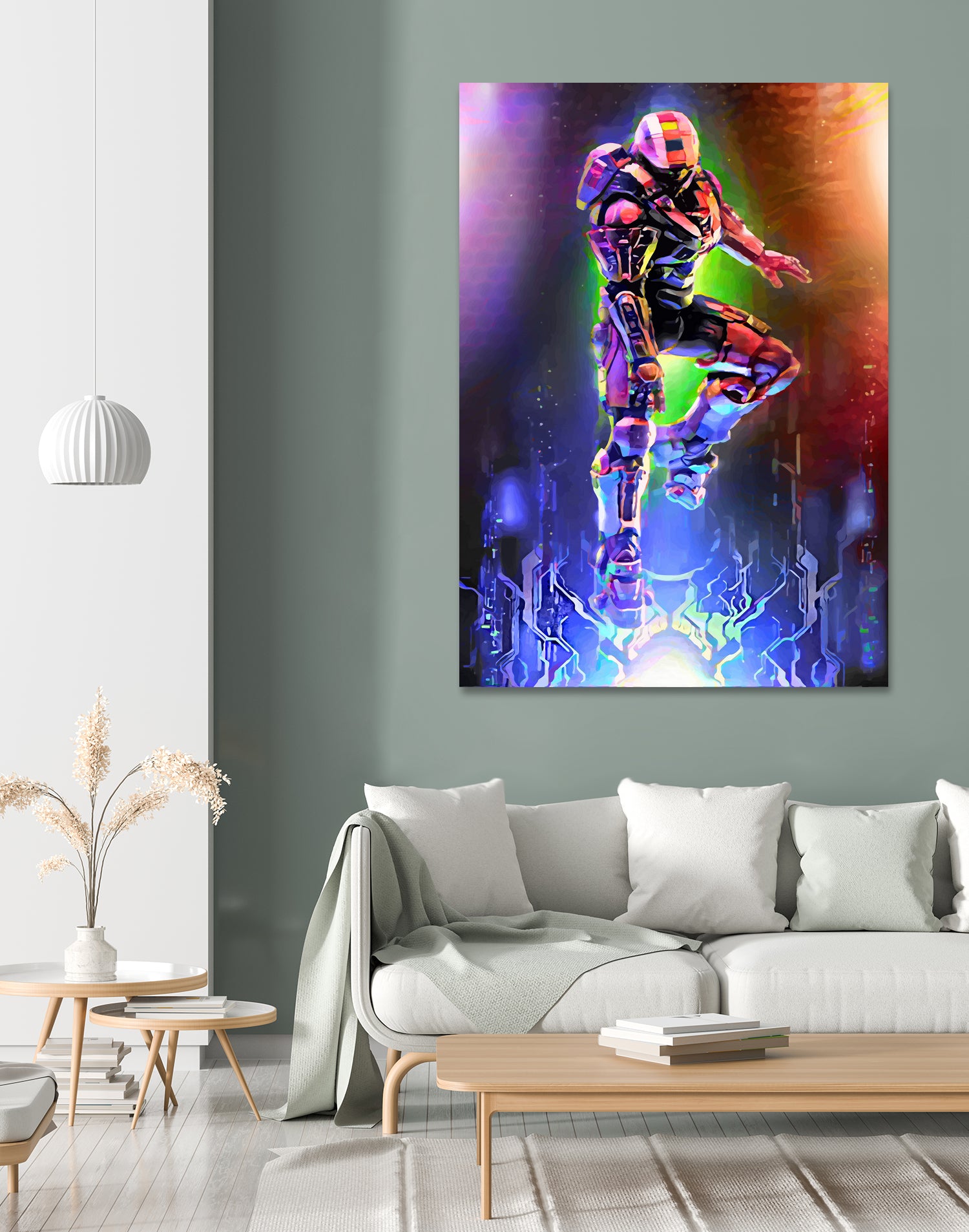 Spartan's Lights by Christian Velazquez on GIANT ART - fuchsia game design