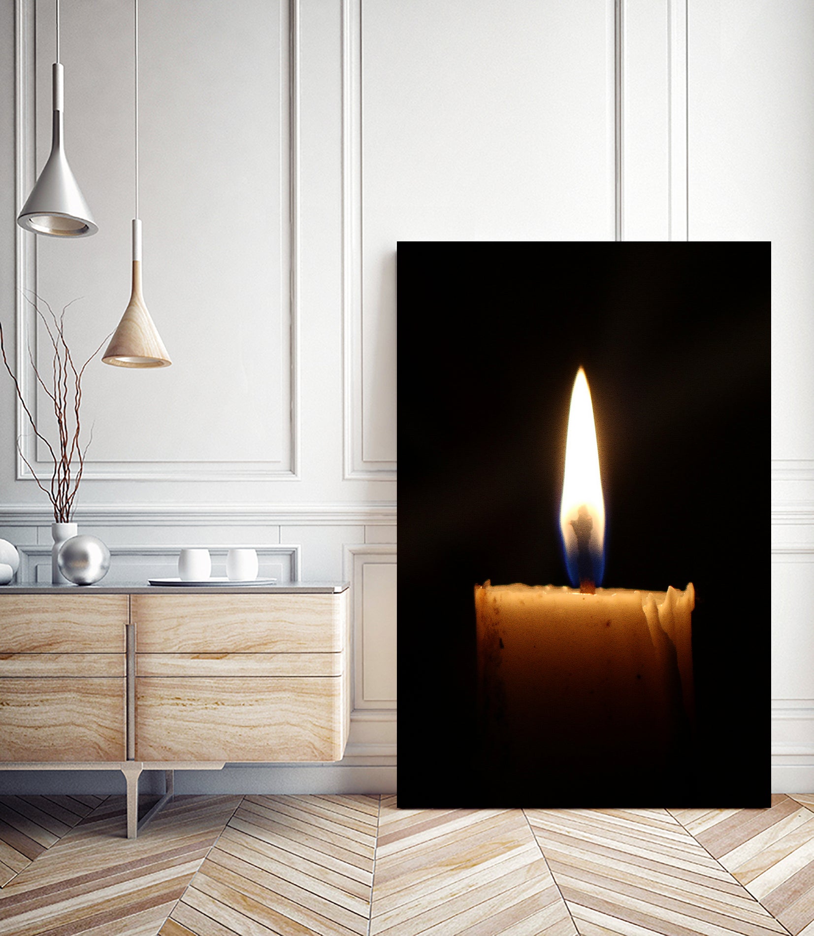 candle light burn by Ronny Sefria on GIANT ART - black photo illustration