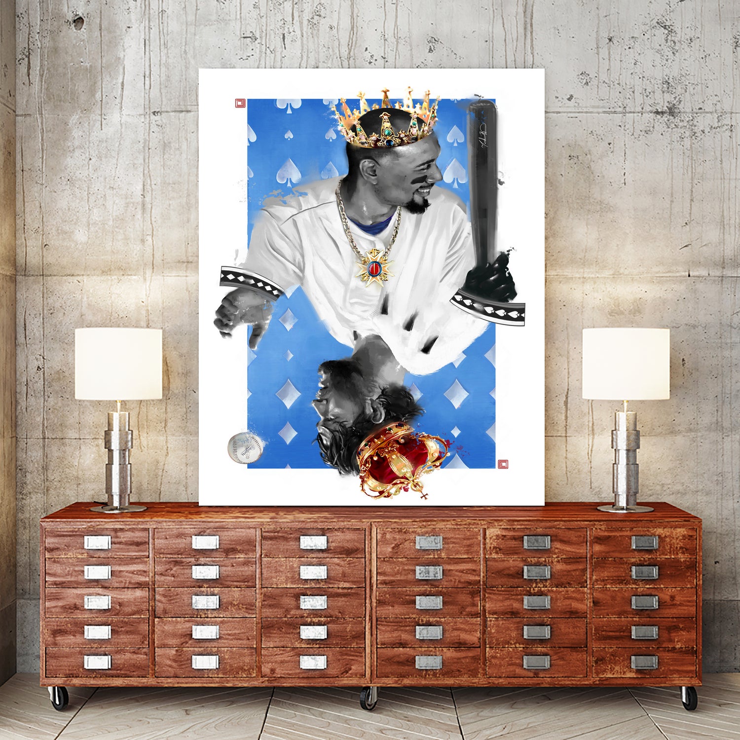 KINGS by Claudia Labarca on GIANT ART - blue digital painting