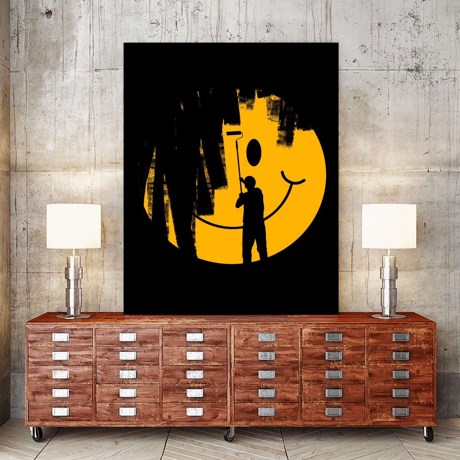 Unhappy by rob dobi on GIANT ART - yellow digital drawing