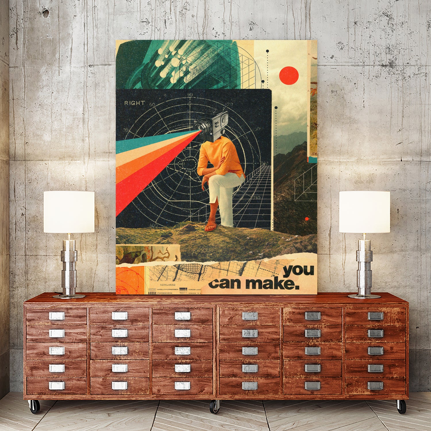 You can Make it Right by Frank Moth on GIANT ART - yellow photo illustration