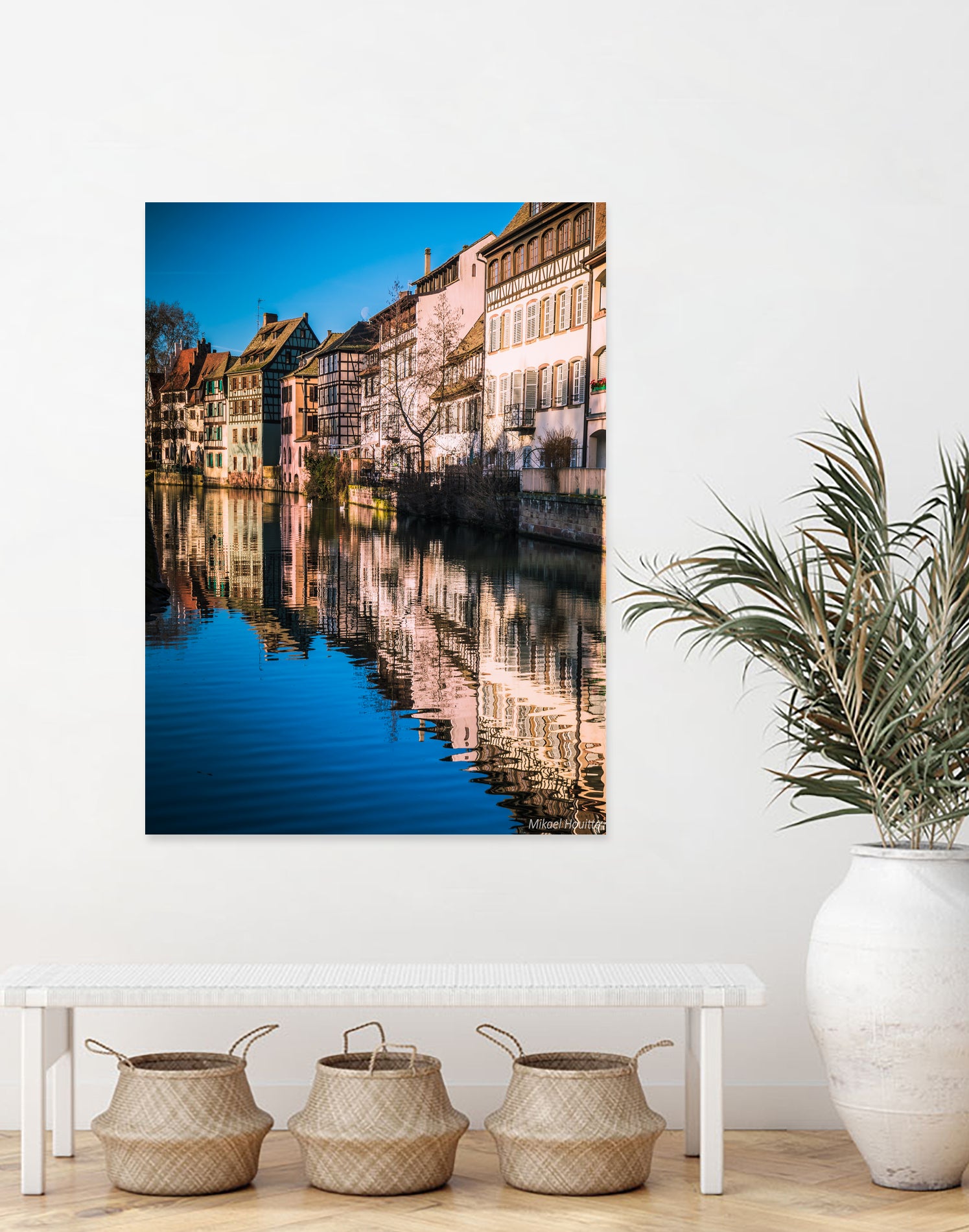 Maisons à colombages - Strasbourg by Mikael HOUITTE on GIANT ART - red photo illustration