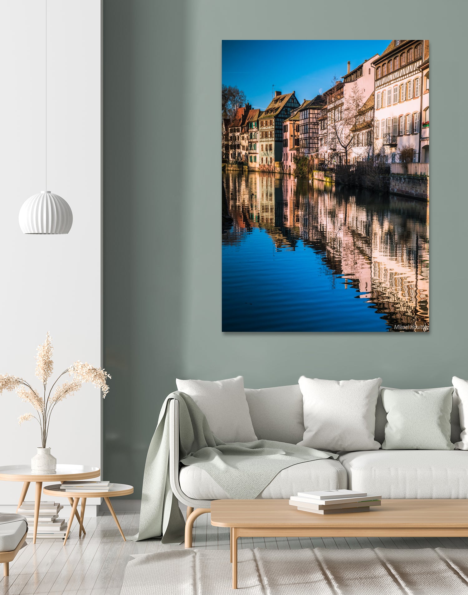 Maisons à colombages - Strasbourg by Mikael HOUITTE on GIANT ART - red photo illustration