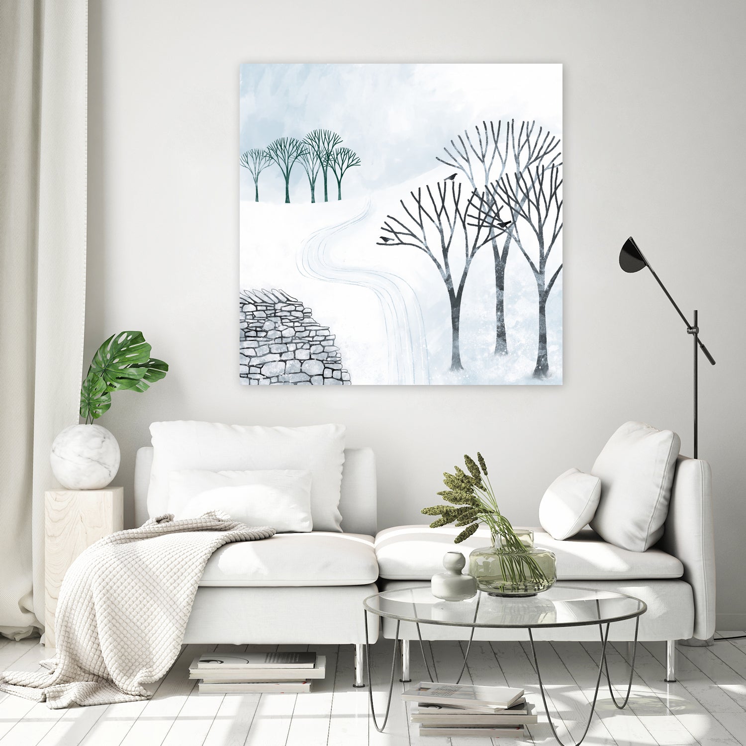 More Snow to Come by Nic Squirrell on GIANT ART - white digital painting