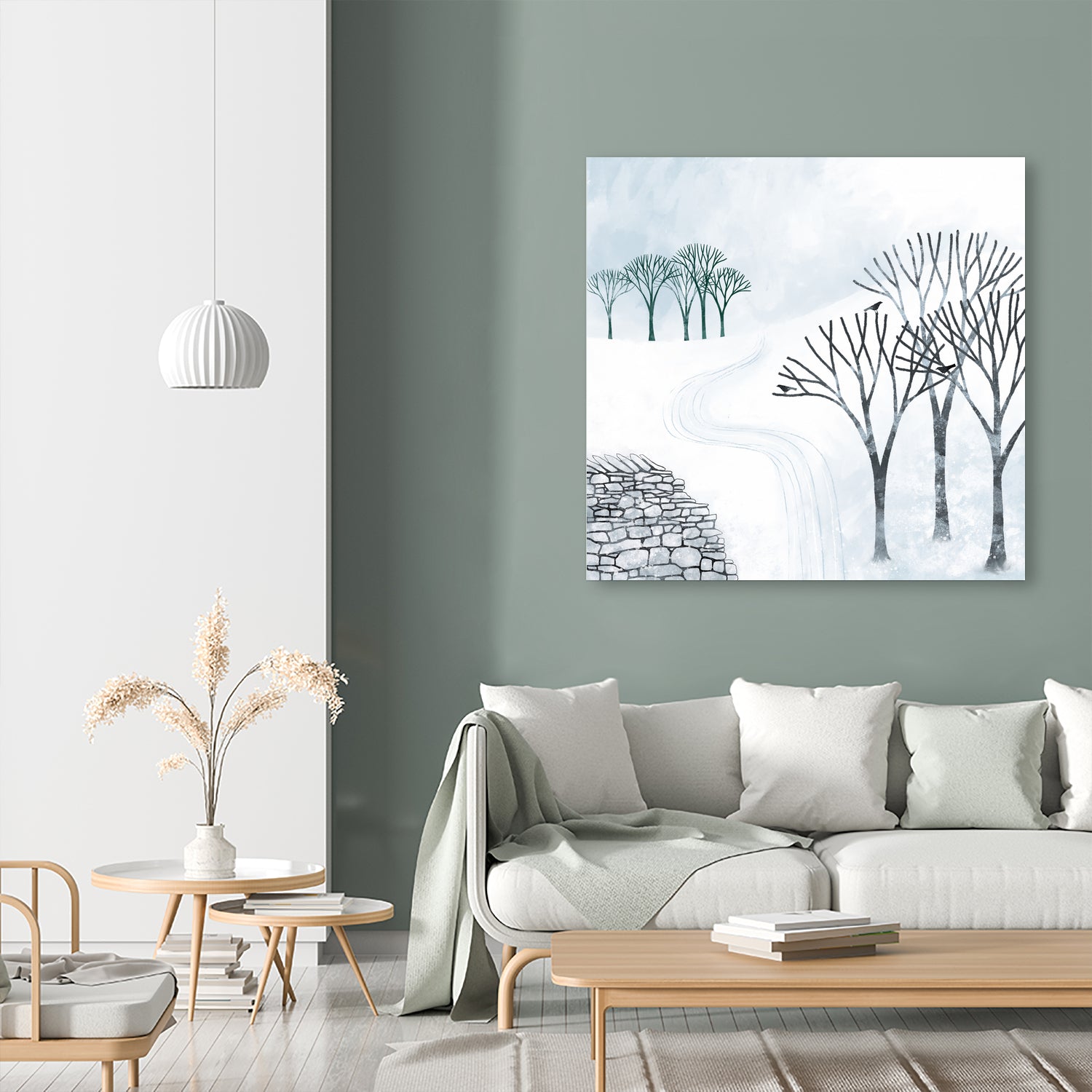 More Snow to Come by Nic Squirrell on GIANT ART - white digital painting