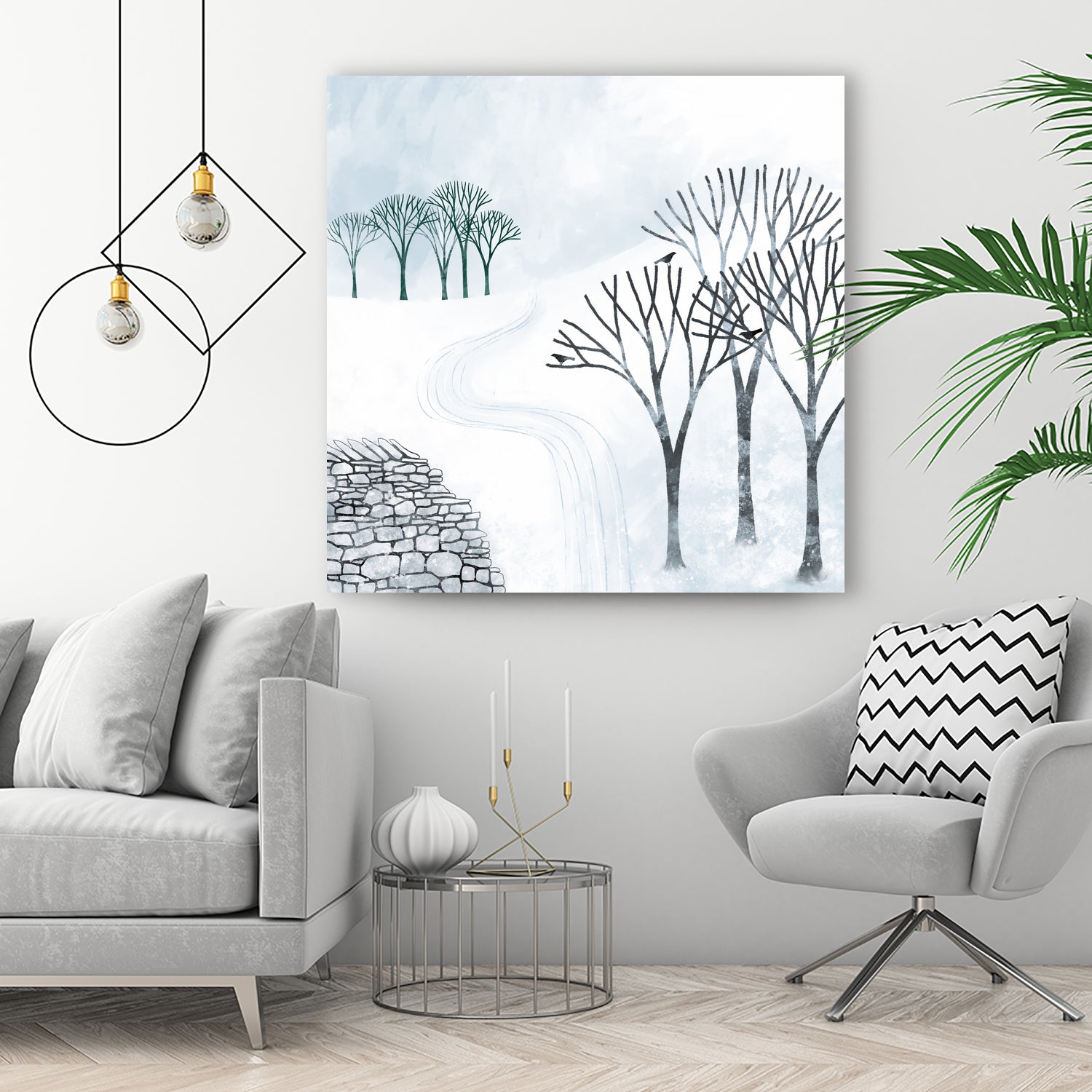 More Snow to Come by Nic Squirrell on GIANT ART - white digital painting