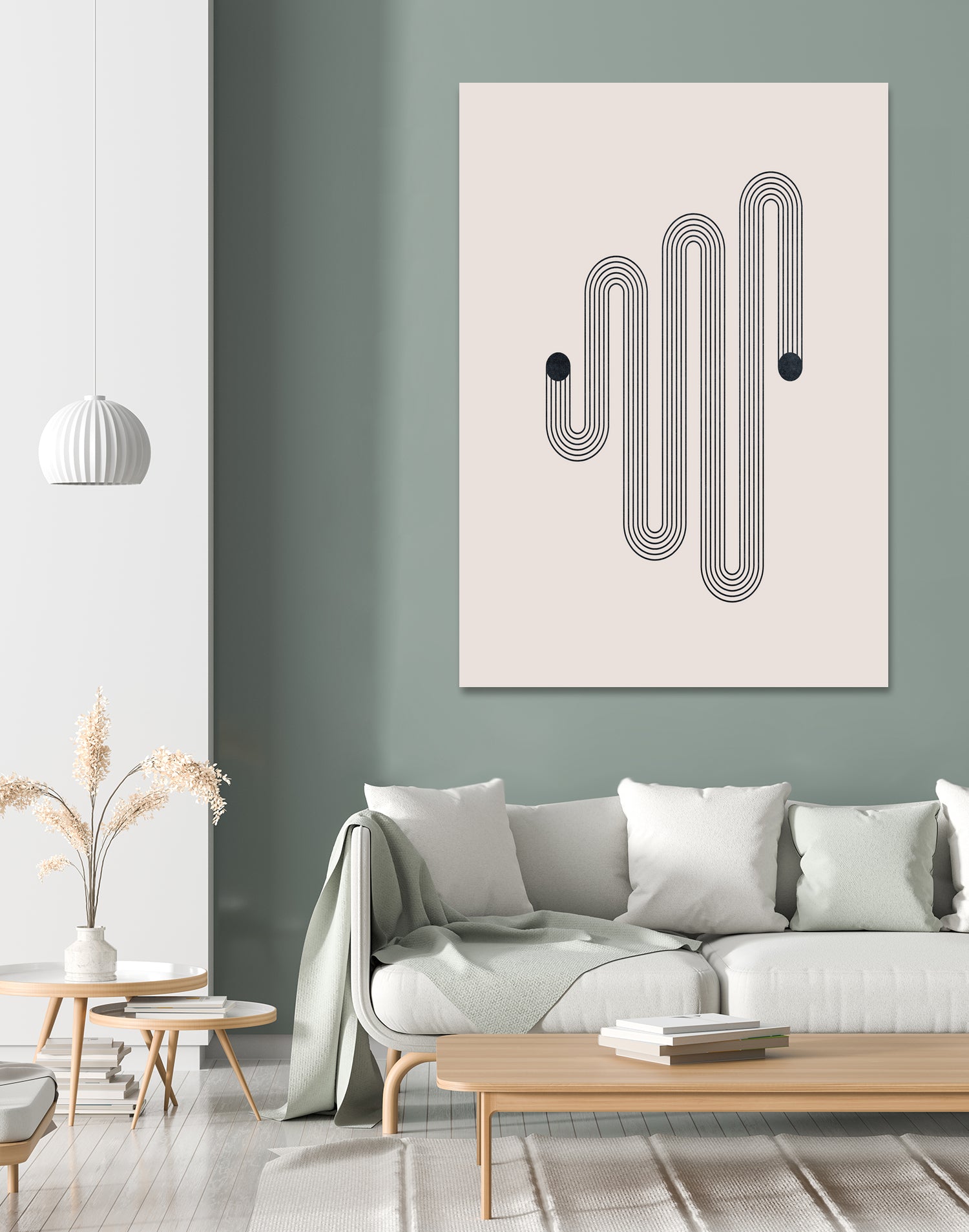 Mid century Modern Rainbow by Akshay Mahatme on GIANT ART - black digital drawing