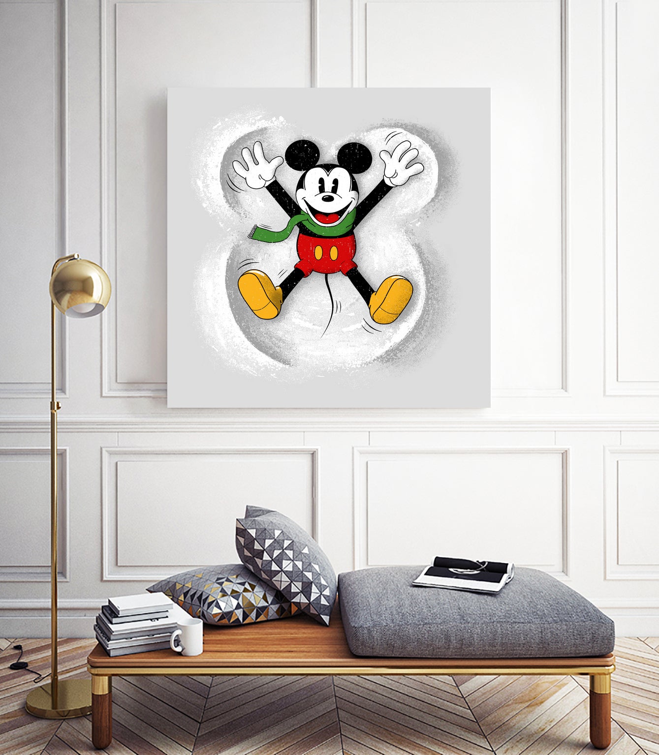 Snow Mickey by Florent Bodart on GIANT ART - digital painting