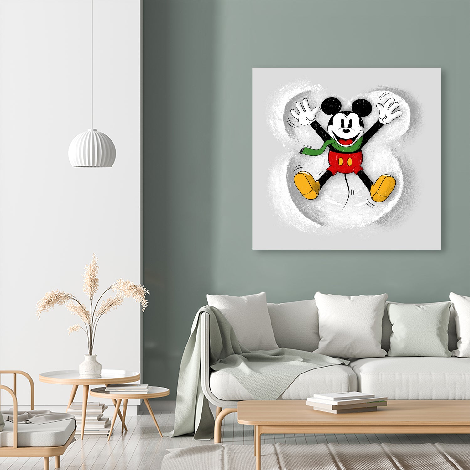 Snow Mickey by Florent Bodart on GIANT ART - digital painting