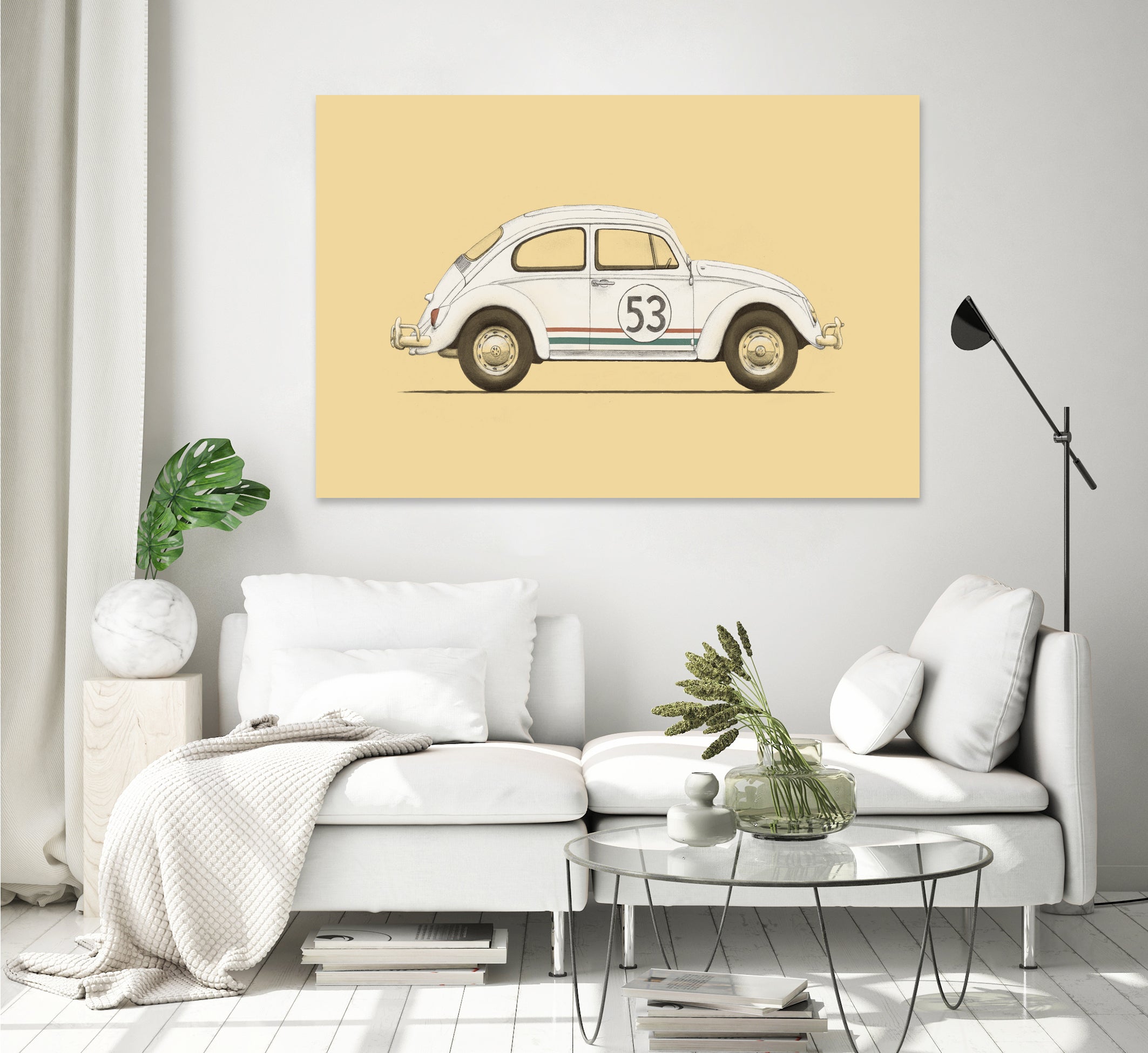 Famous Car #4 - VW Beetle by Florent Bodart on GIANT ART - digital drawing