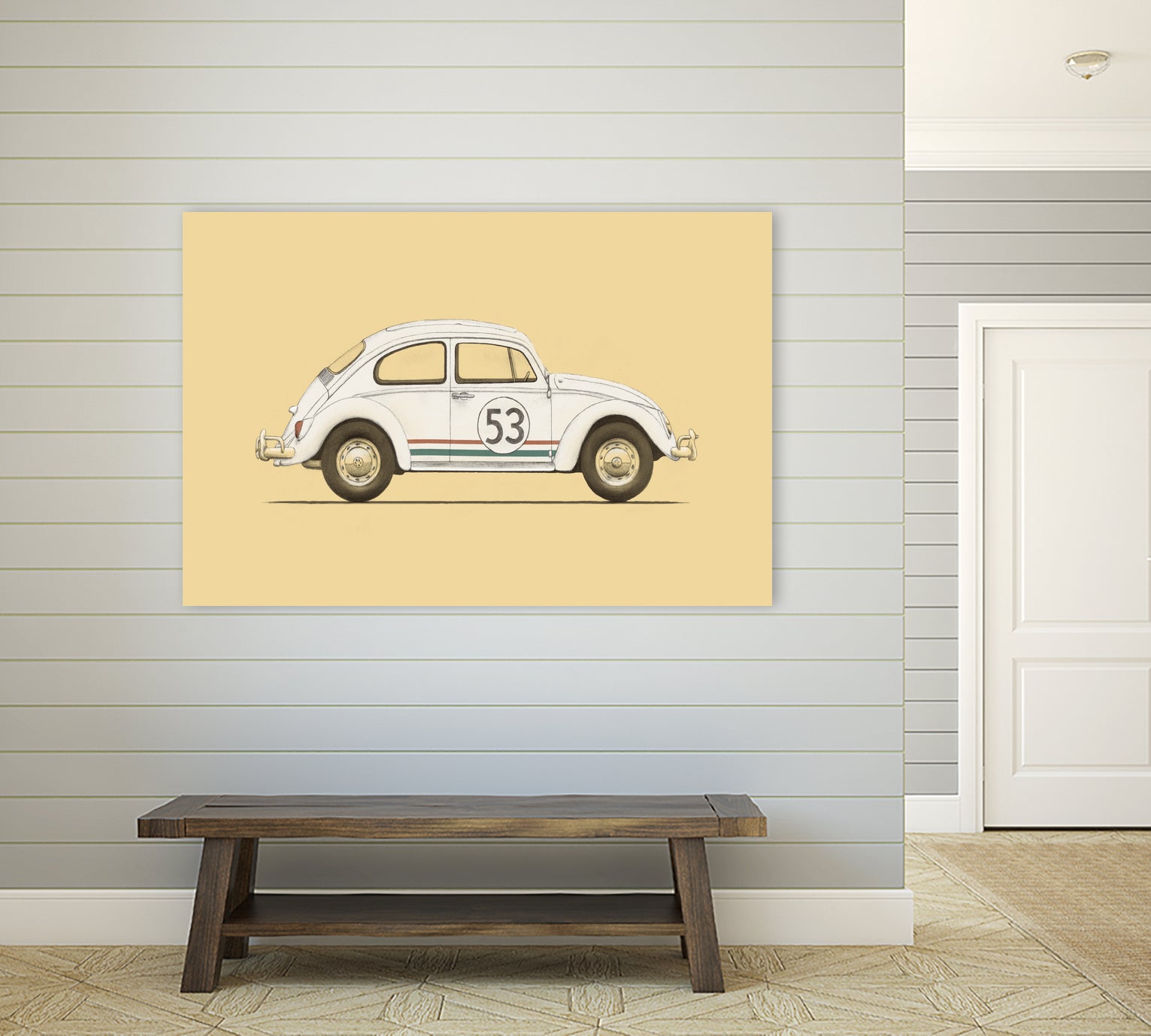 Famous Car #4 - VW Beetle by Florent Bodart on GIANT ART - digital drawing