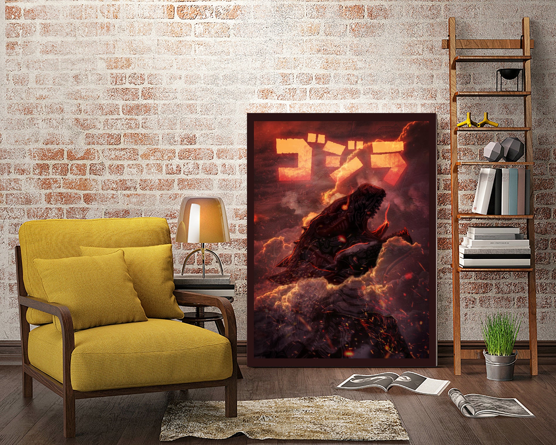 GODZILLA by Ibal Hirata on GIANT ART - black digital painting