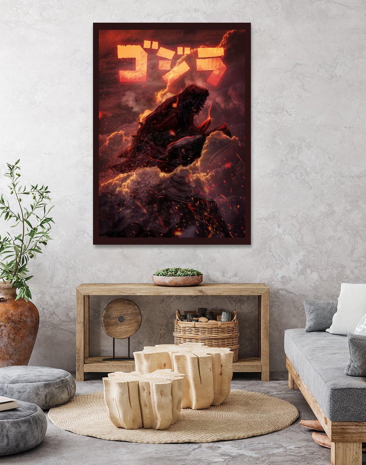 GODZILLA by Ibal Hirata on GIANT ART - black digital painting