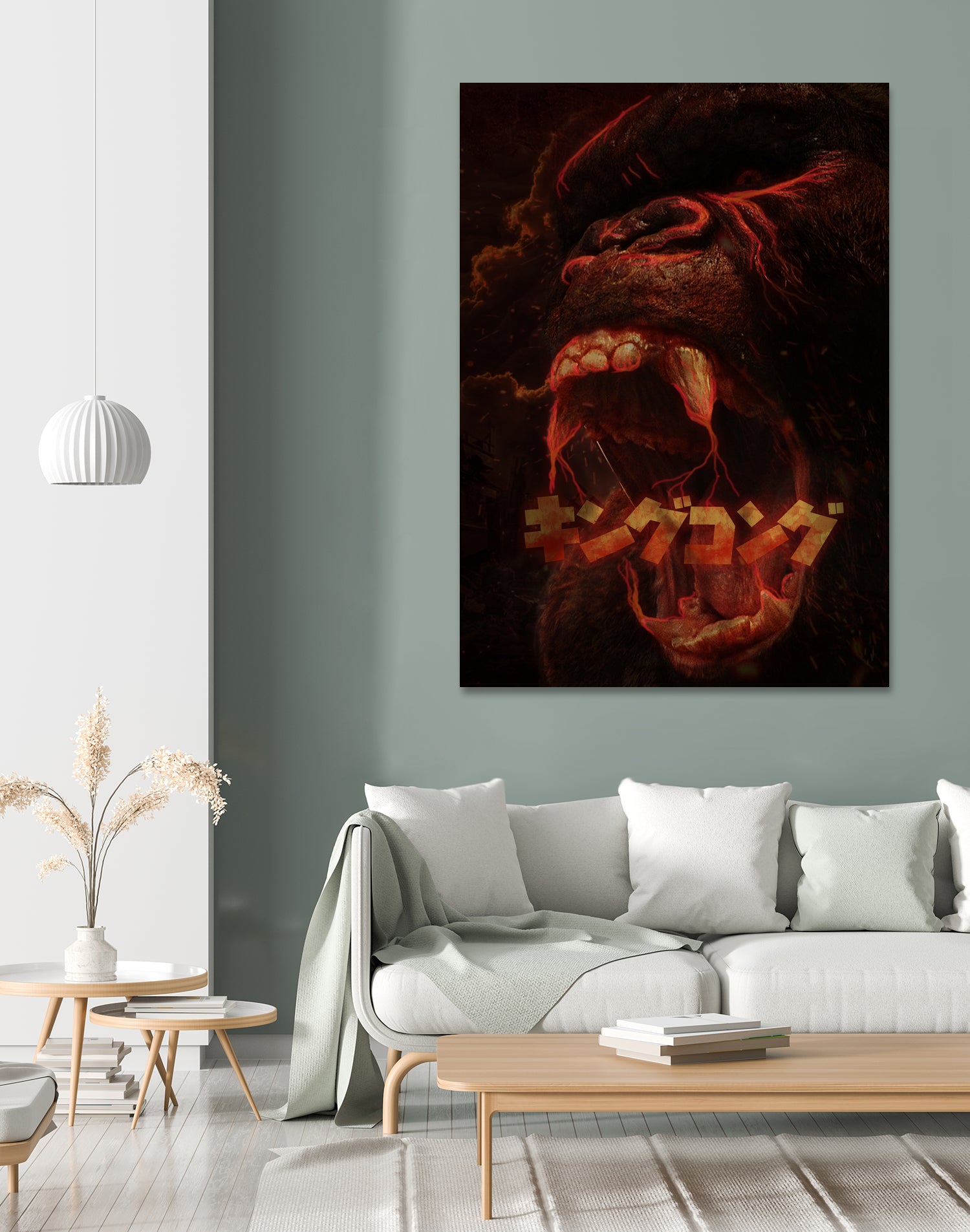 KING KONG - KING OF THE MONSTERS by Ibal Hirata on GIANT ART - white digital painting