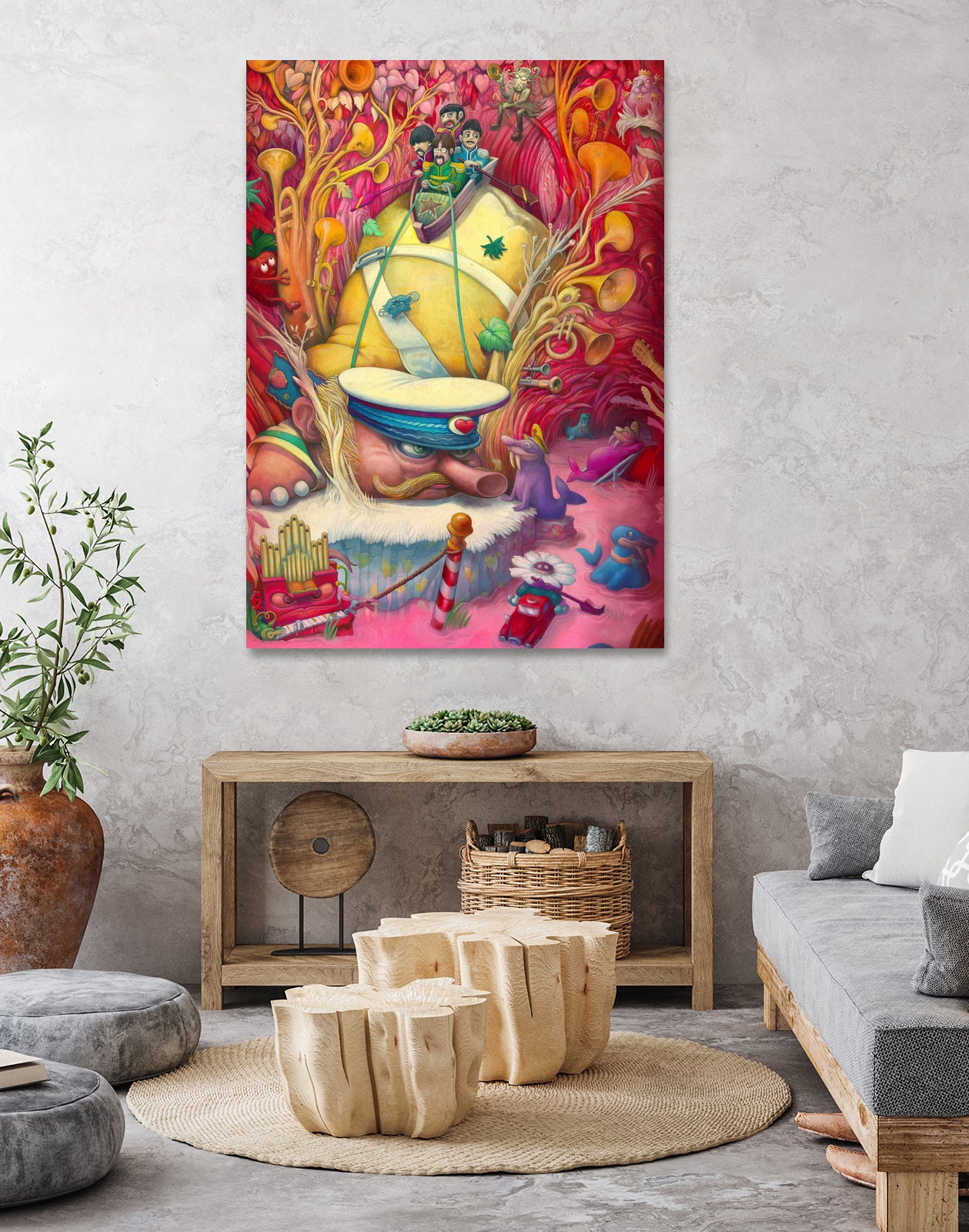 the Sergeant by Roberto Grassilli on GIANT ART - red mixed media