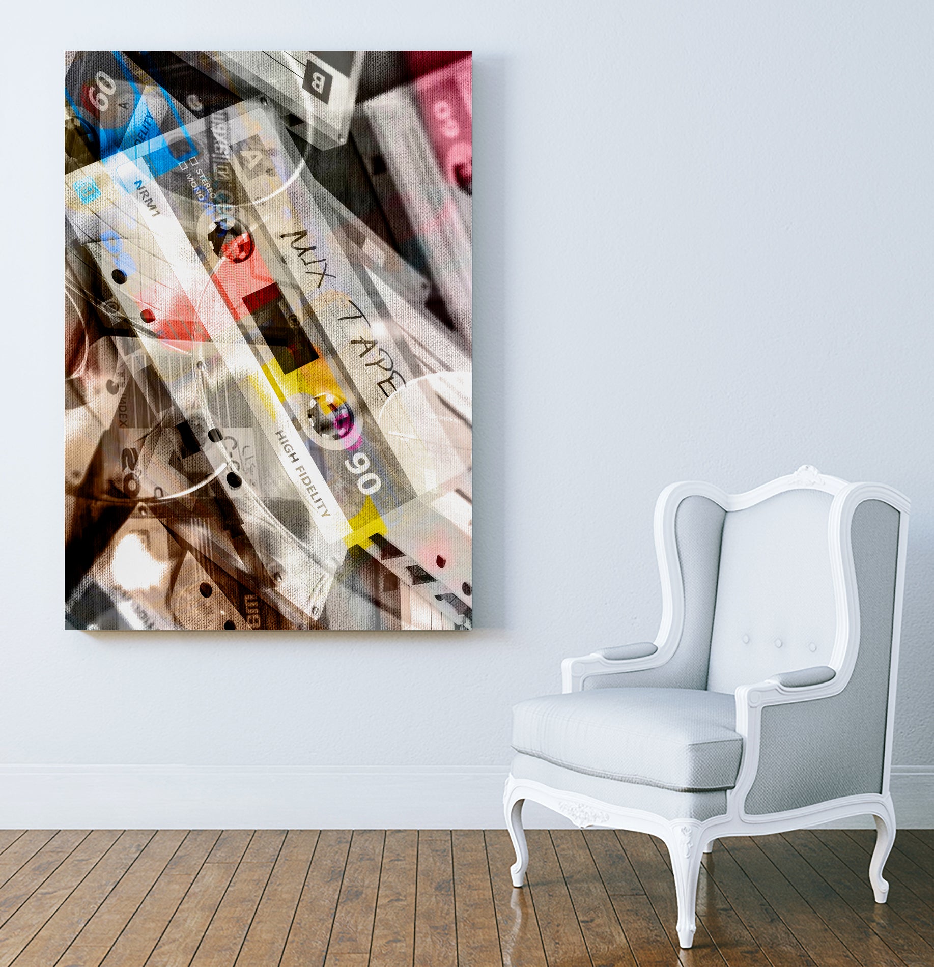 RETRO LOVE #3 by Sara Bernini on GIANT ART - gray digital painting