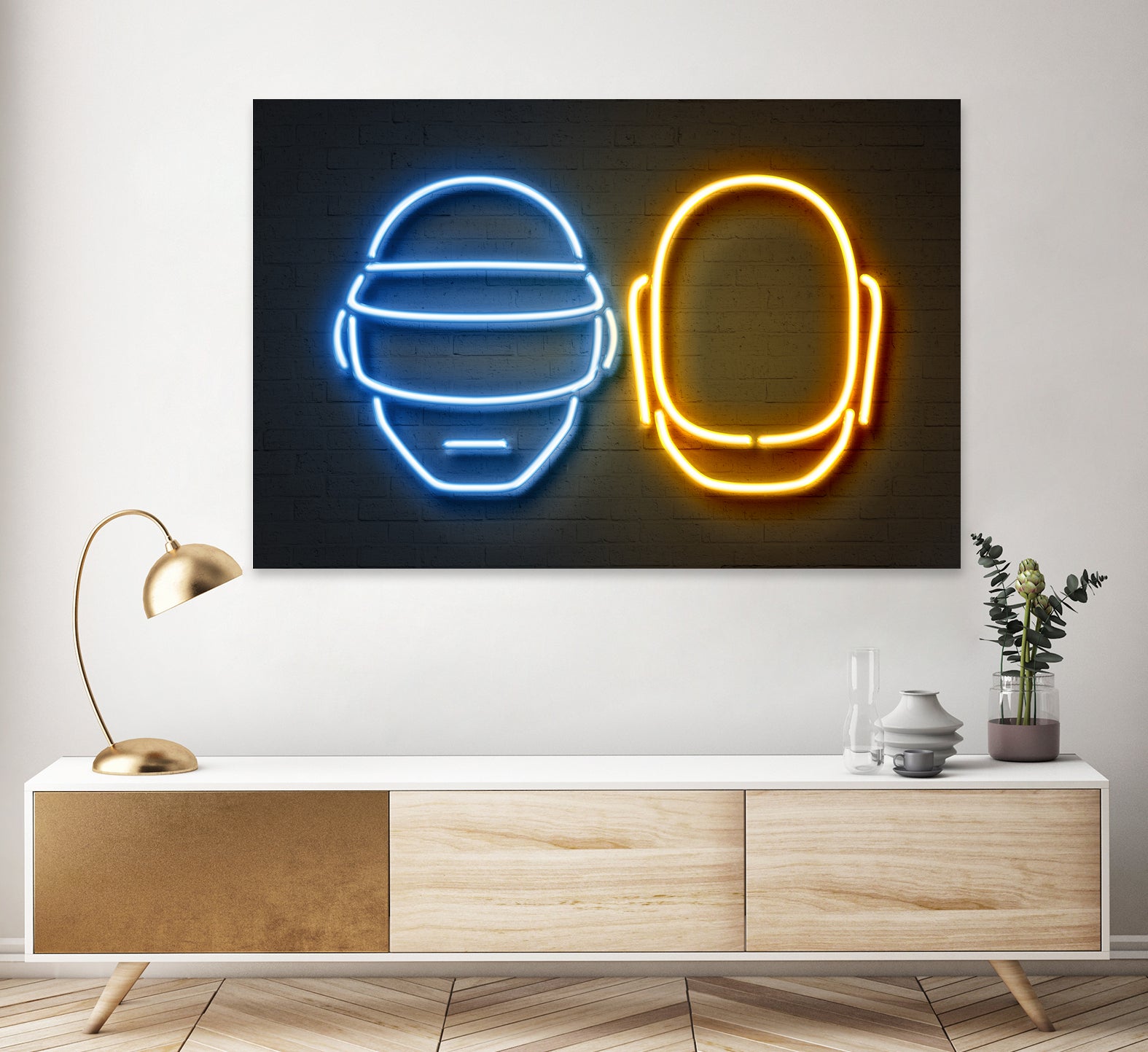 Daft Punk by Octavian Mihai Mielu on GIANT ART - blue character design