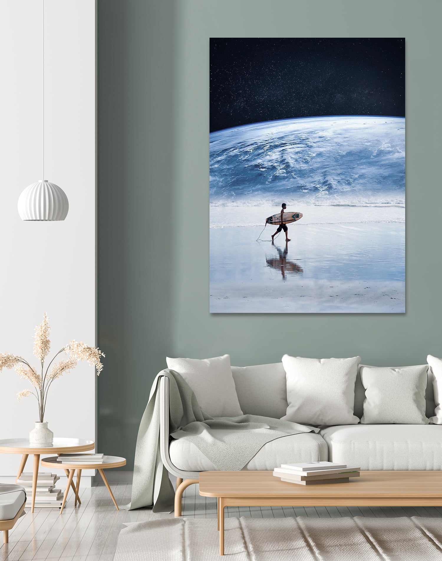 Earth Surfing by Murat Akyol on GIANT ART - white digital painting