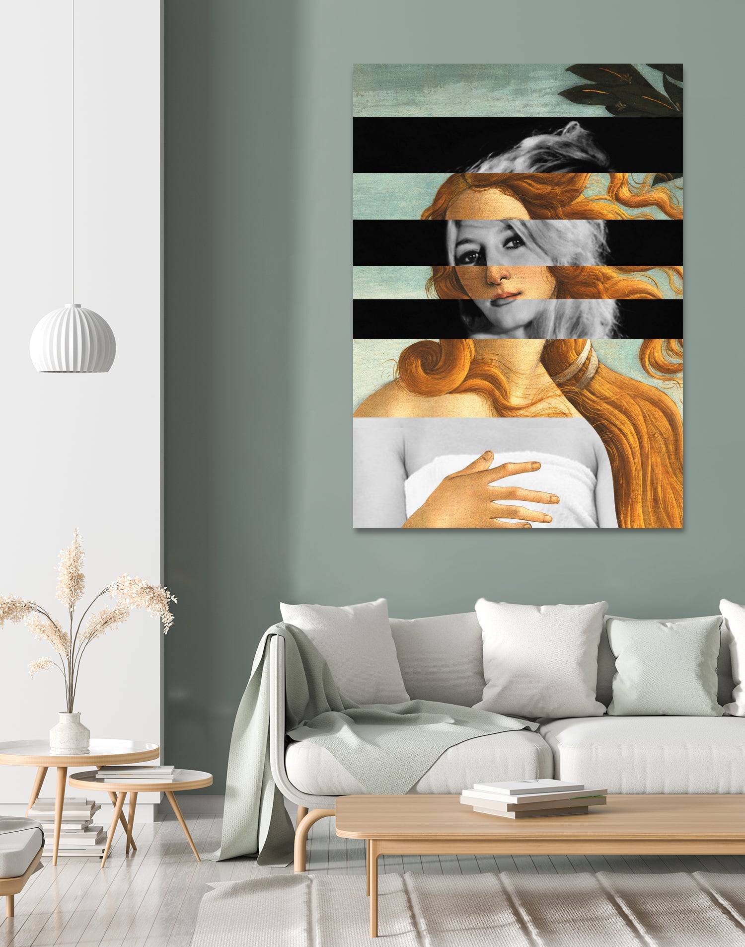 LA VENUS BLONDE - Pop Retro Collage, Mashup, Pop Art by Luigi Tarini on GIANT ART - gray photo manipulation