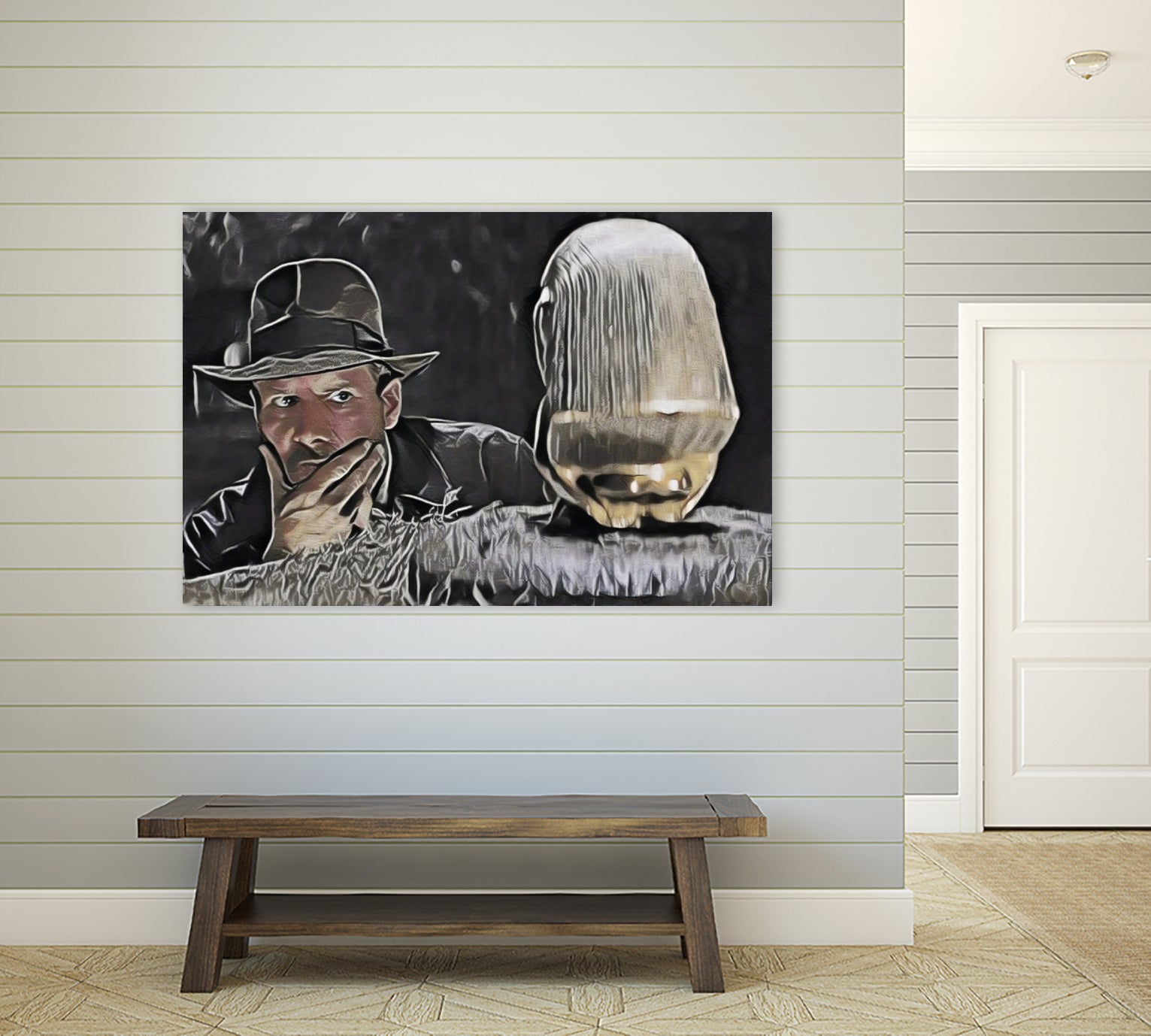 Indiana Jones Surprised Mistery Damned Hidden Treasur by Luis Lonn on GIANT ART - black cartooning